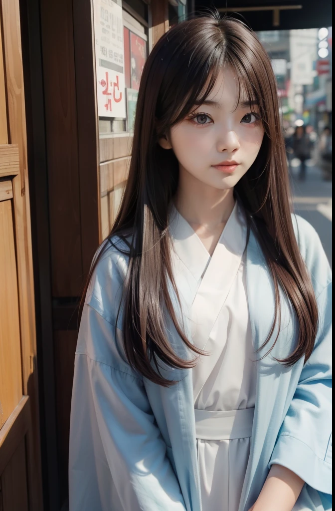 Korea person、length hair