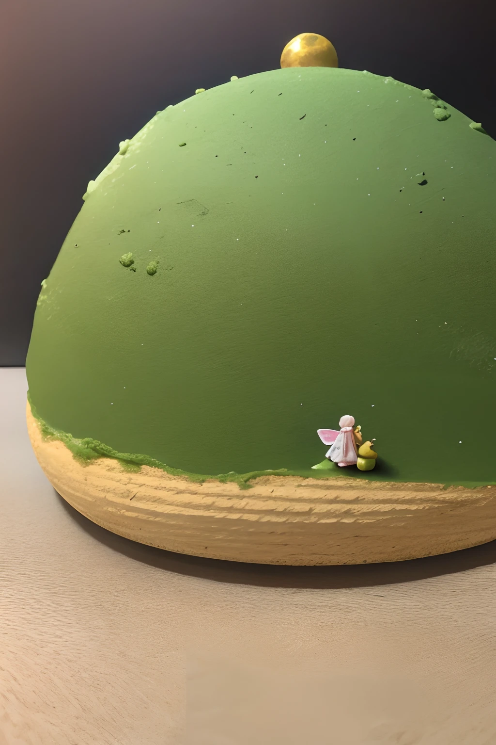 Clay hut,Ultra-light clay,Resin clay,Soft clay,himawari,tiny faeries,themoon,Cogumelos,Fairy tale style,The main color is green
