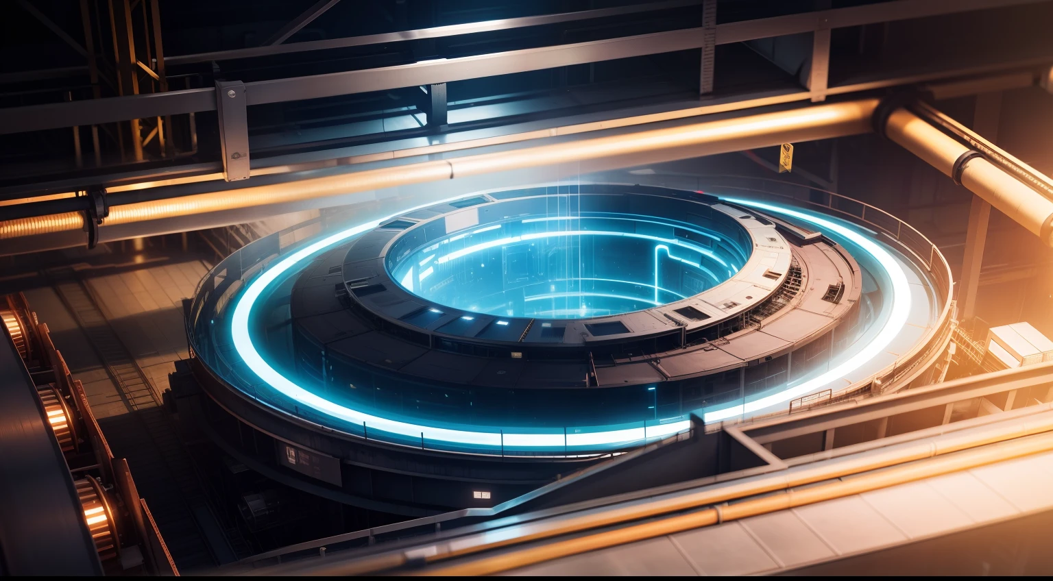 photorealestic,High-tech smart factory