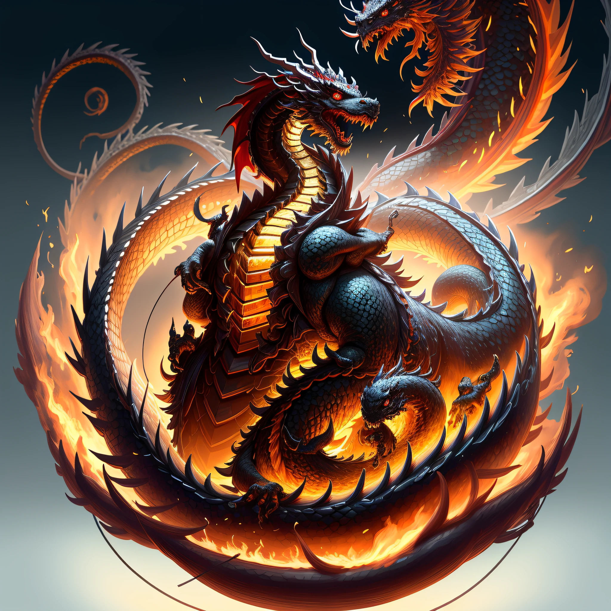 "Create masterpieces of cute creatures with inspired ultra-detailed concept art。Unleash your inner Cu73Cre4ture programmer with the power of steady diffusion,Bring your imagination to life!”,(A Chinese dragon:1.3)high detal,8K