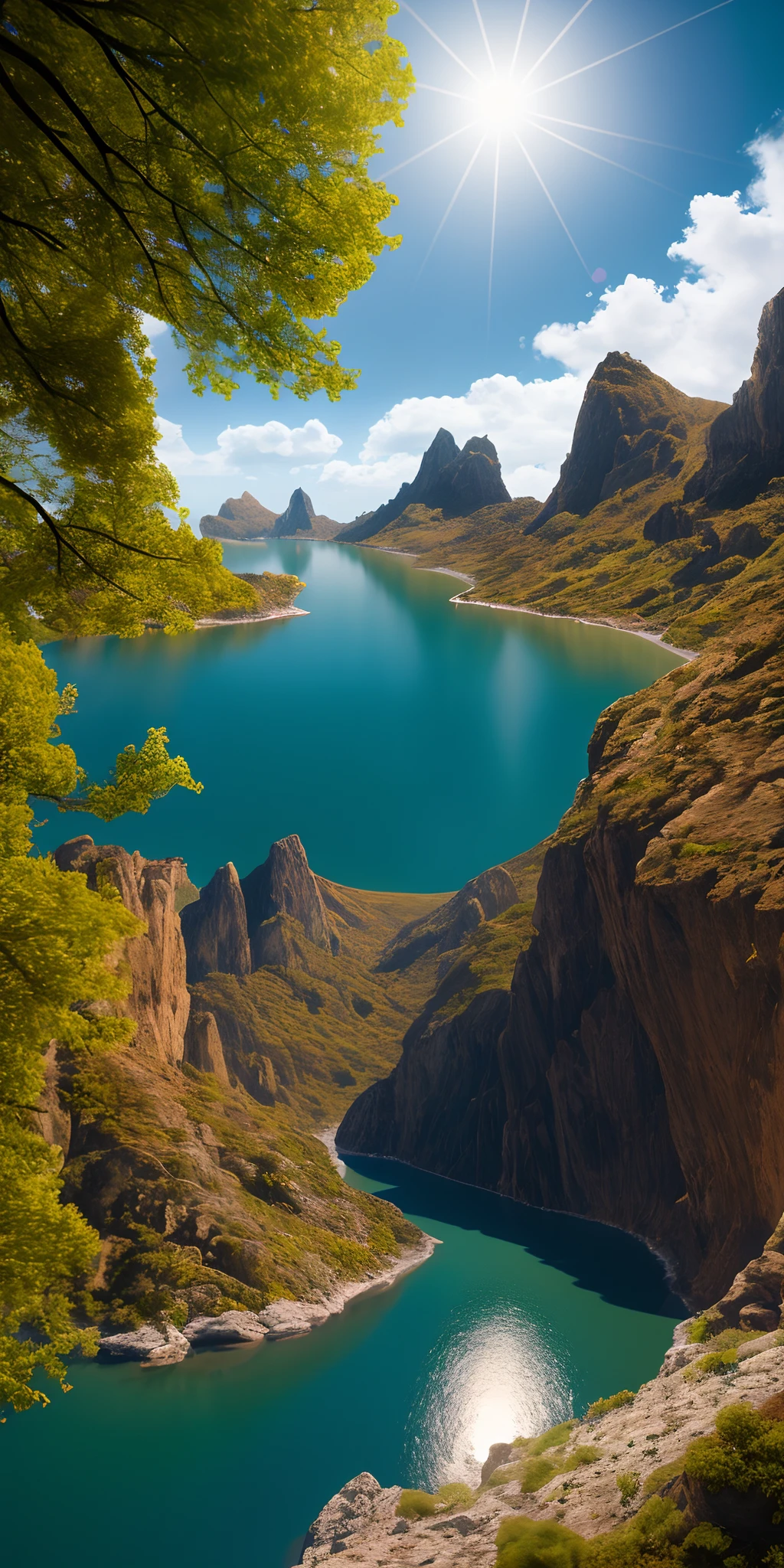 Random uninhabited landscapes a picture realisitic 8k