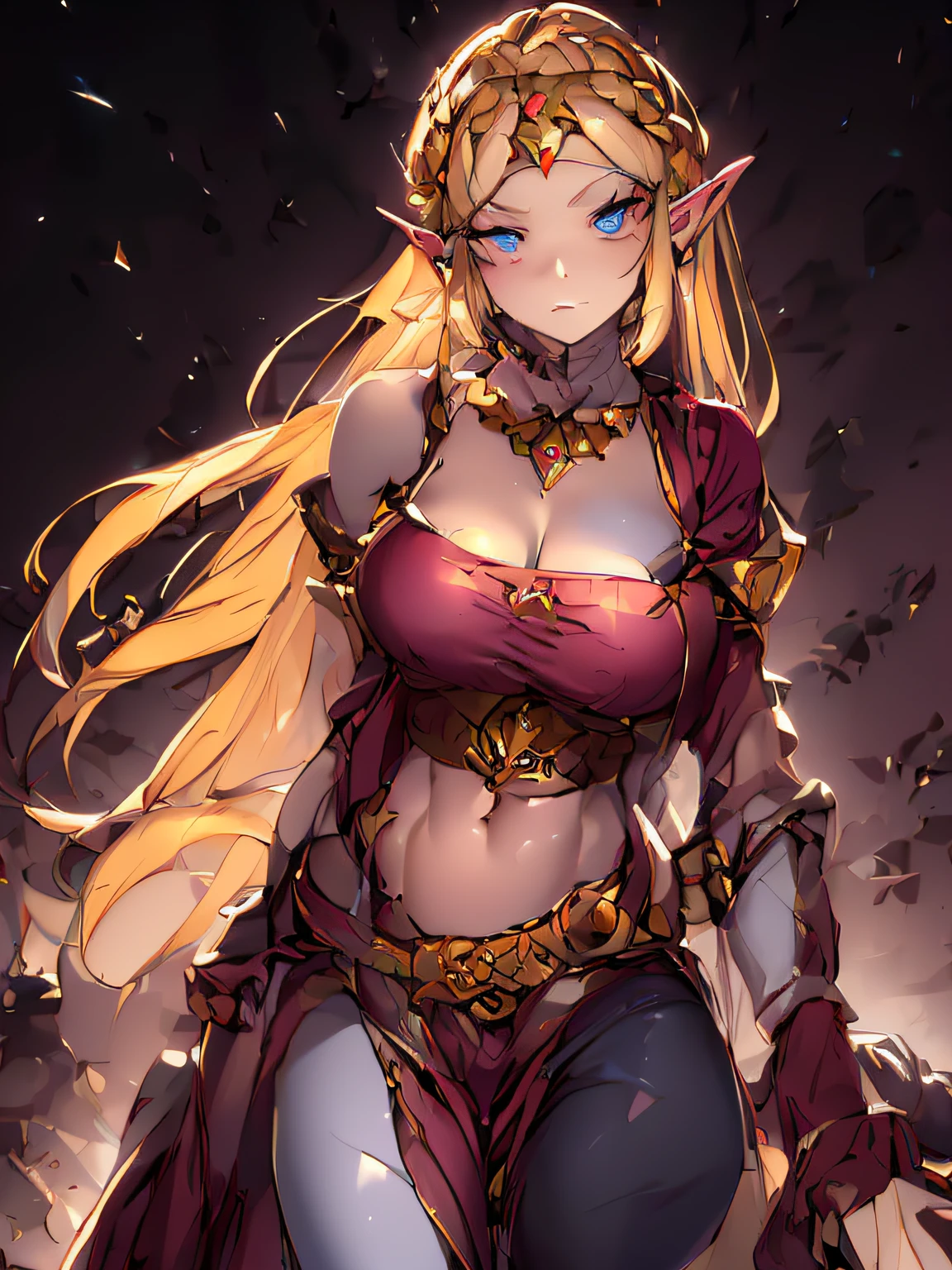 blond-haired princess,zelda