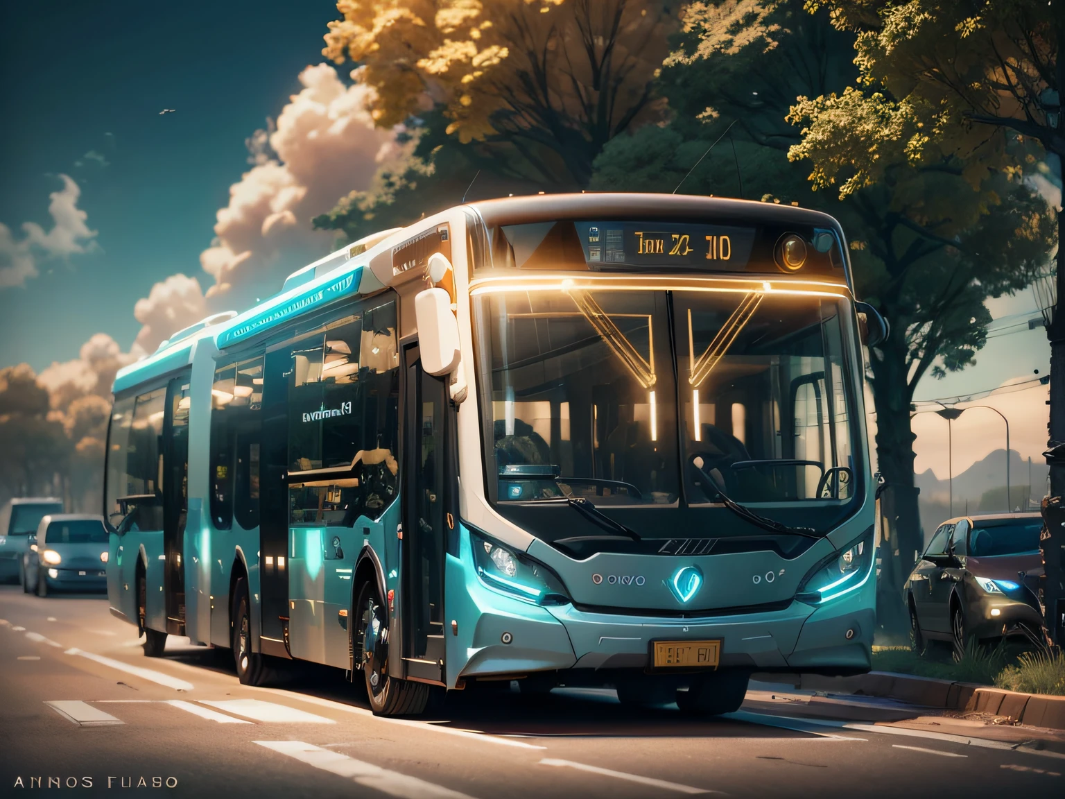 futuristic articulated bus, brancos de fundo, Corpo Steampunk, detalhes intrincados, Magnificent, cinemactic, high resolution, 4k,