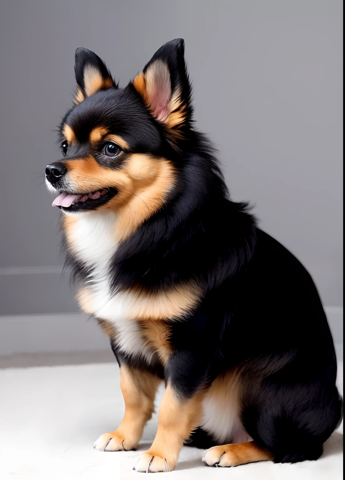 a Dog.Pomeranian.profile.whiteback