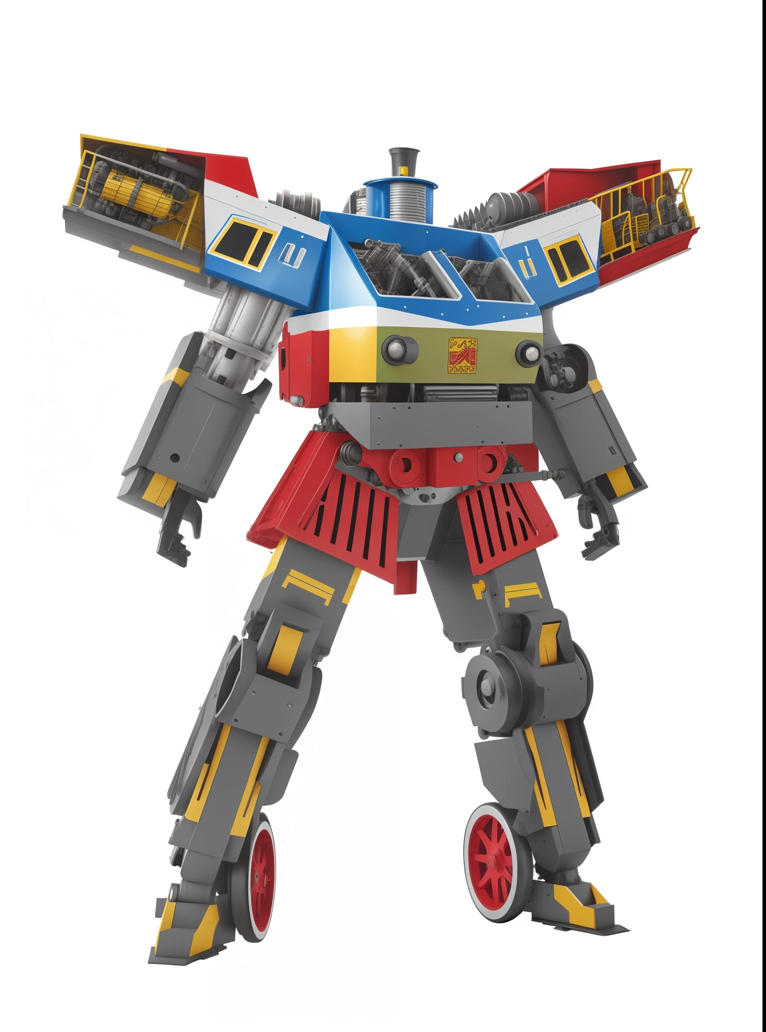 Train parts，locomotive，Train wheels，Compose a train robot