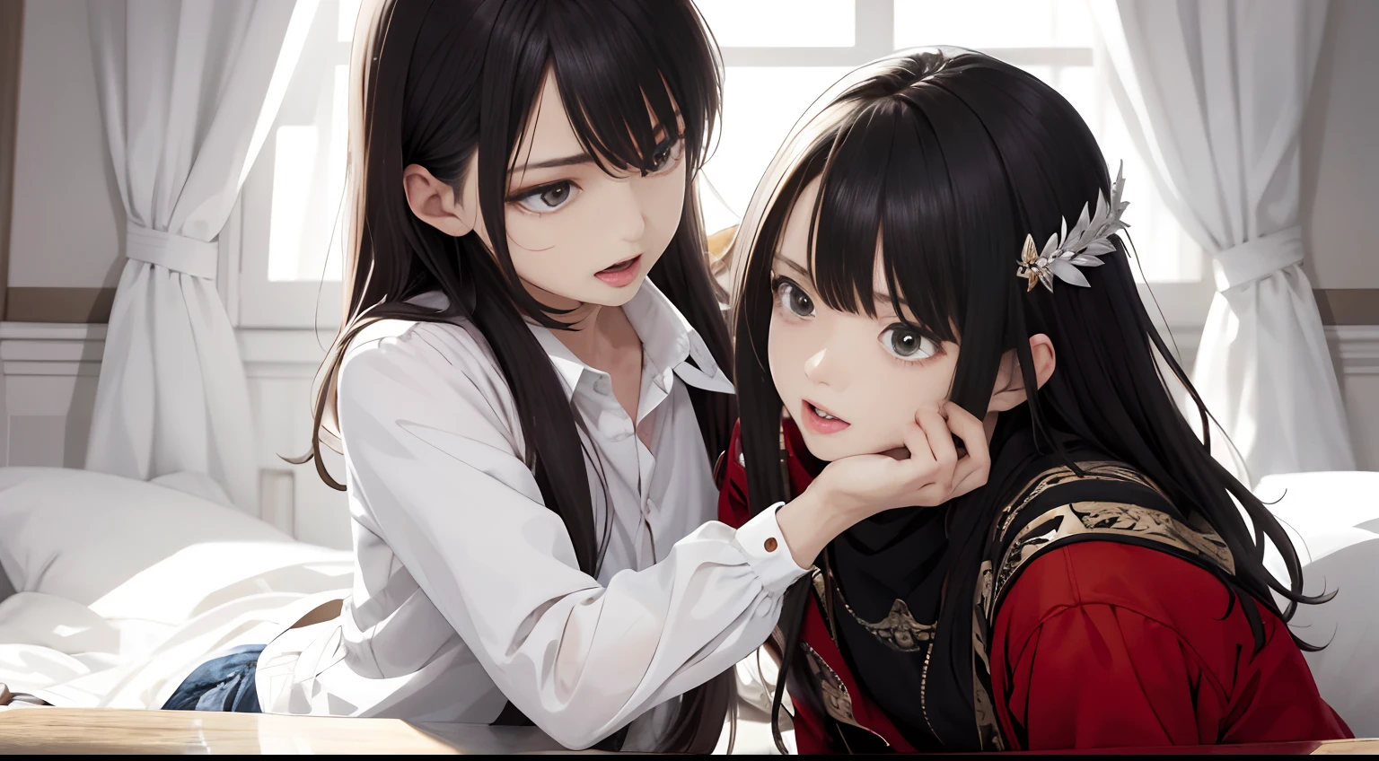 tmasterpiece,A high resolution,ultra - detailed,Adults and children quarrel,conflicted