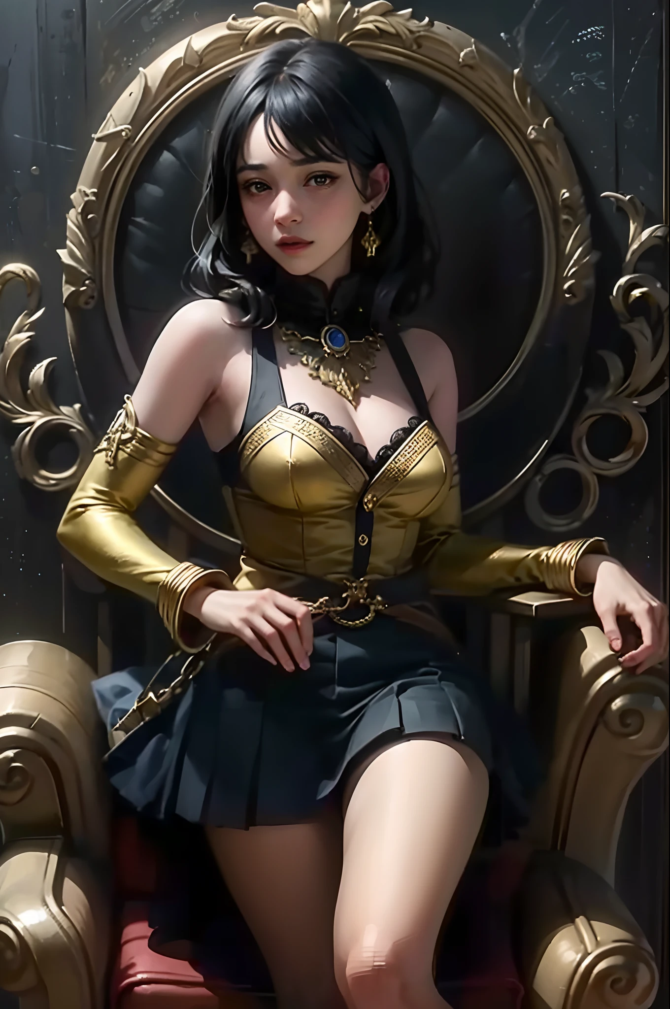 Masterpiece, Top Quality, Best Quality, Official Art, Beautiful and Aesthetic: 1.2), (1girl), Extreme Detail, Colorful, Supreme Detail, Official Art, Unified 8k Wallpaper, Ultra Detailed, Beautiful and Aesthetic, Beautiful, Masterpiece, Best Quality, (Zentangle, Mandala, Tangled, Entangle), Holy Light, Gold Leaf, Gold Foil Art, Glitter Drawing, PerfectNwsjMajic