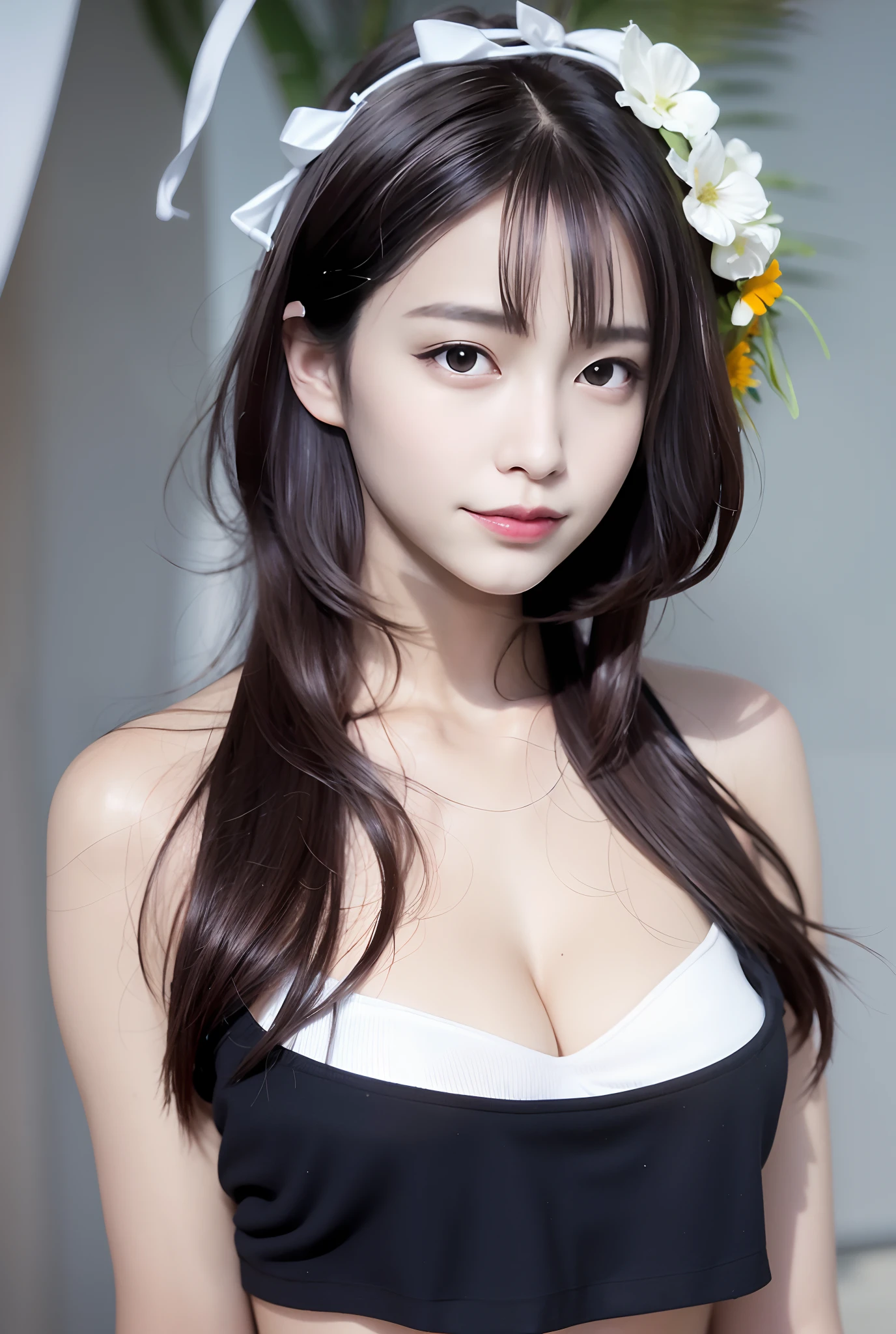 a white bikini、Resort Hotel Beach