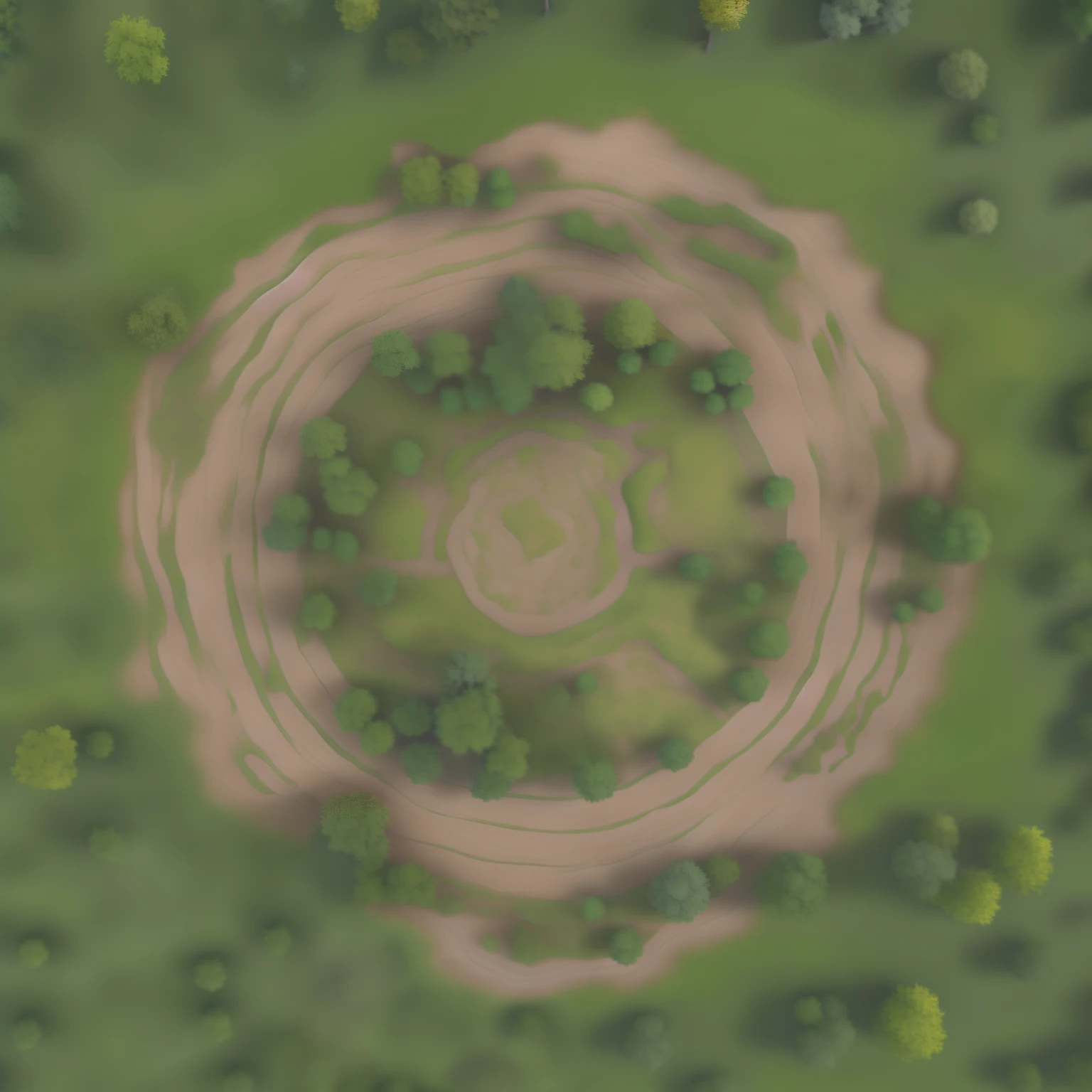 Huge growth rings,grassy fields, game top down view, aerial view top down, Battle map, top down shot, Top view map,8K,Game surface,Battle map on a stump,super high precision,Masterpiece, Best quality, (Extremely detailed Cg Unity 8K wallpapers), (Best quality)