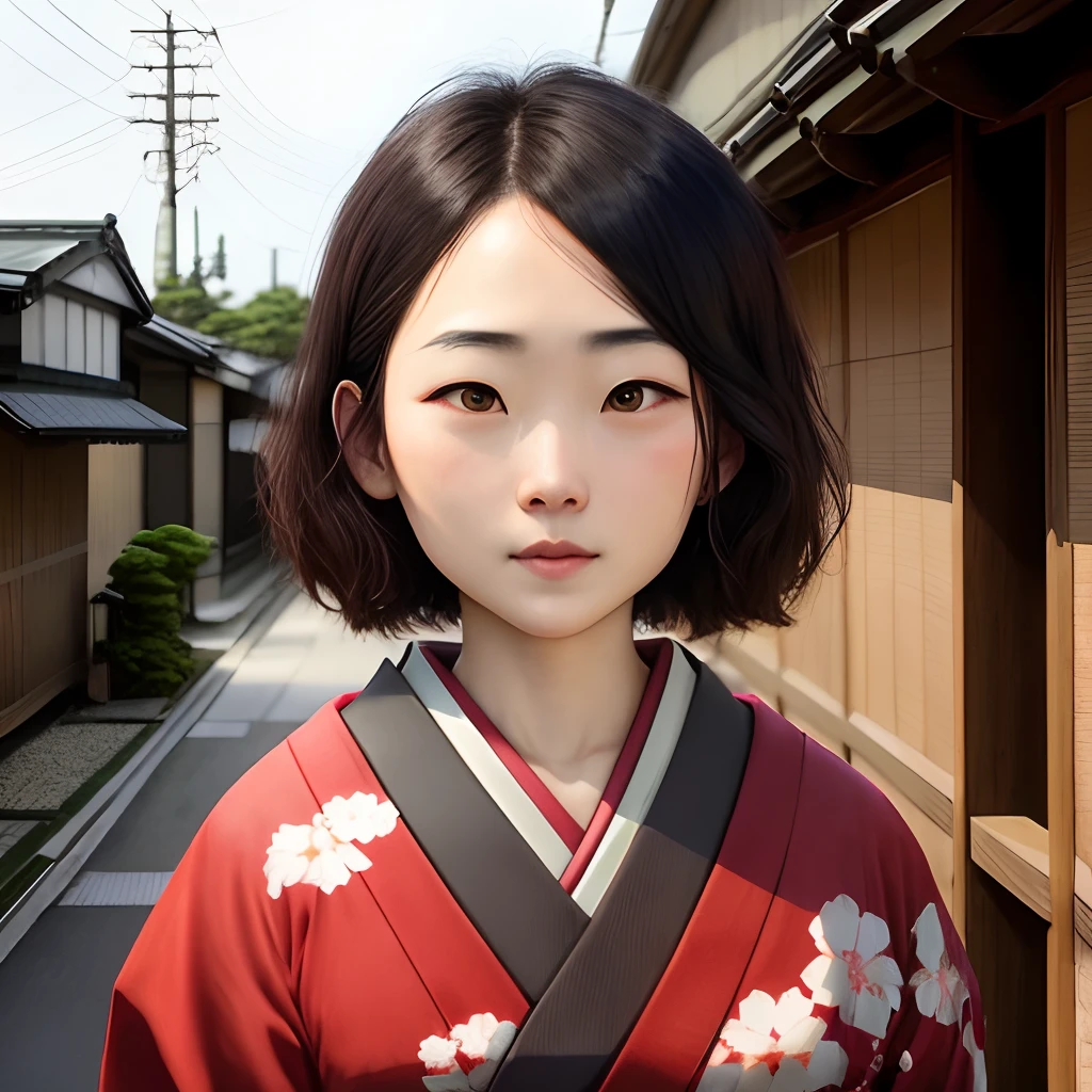 Short hair, Japan face, face length