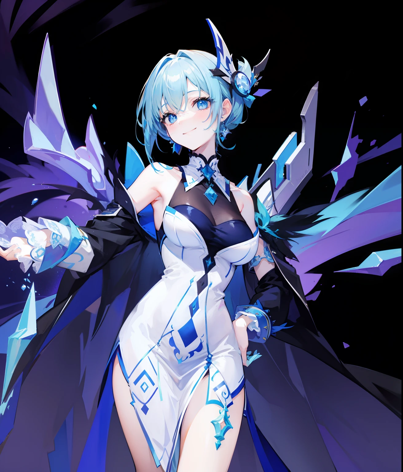 blue colored eyes,smiling girl