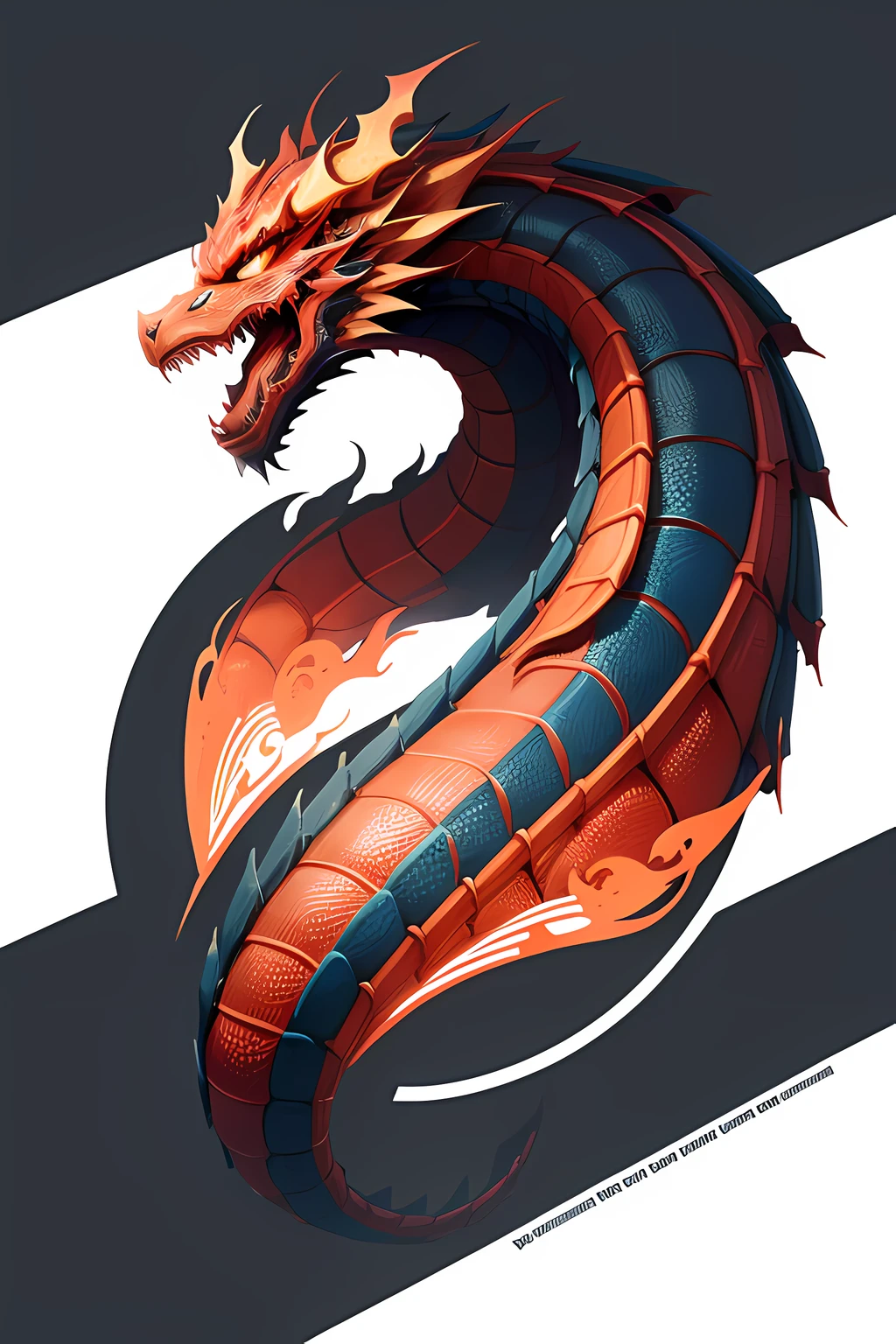 Design a football association logo that is concise, vi***nt, and easily recognizable. The icon should be based on the pattern or texture of a Chinese dragon, symbolizing positivity, passion, speed, and energy.