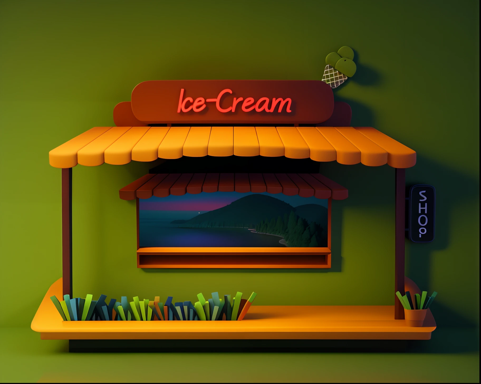 masterpiece, best quality, toon,3d,indoors,night,