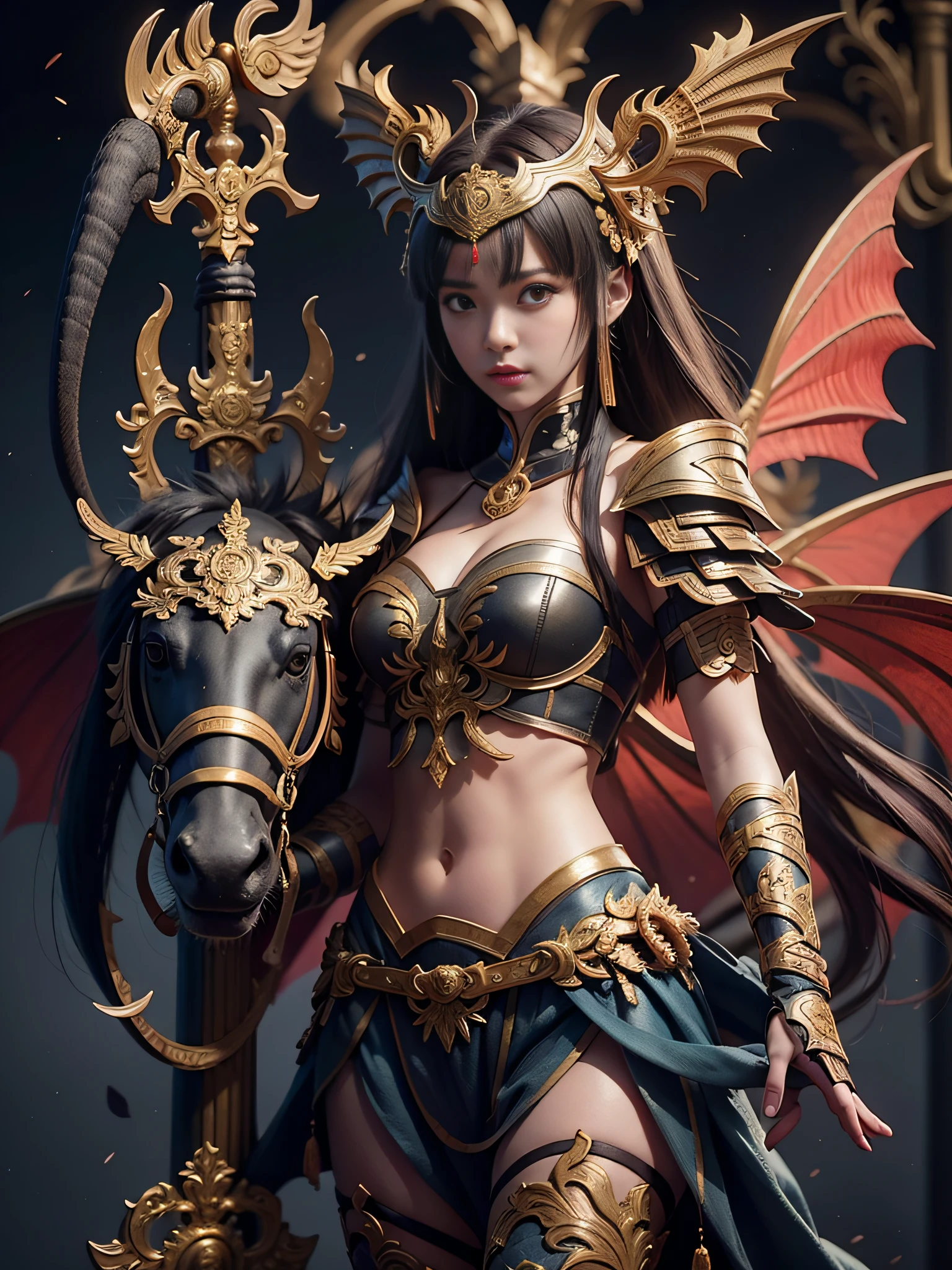 Anime - a style illustration of a woman with a dragon and a sword, the dragon girl portrait, Artgerm and Ruan Jia, Ruan Jia and Artgerm, Dragon girl, Epic fantasy digital art style, 2. 5 D CGI anime fantasy artwork, Detailed digital 2D fantasy art, author：ruanjia、stanely artgerm