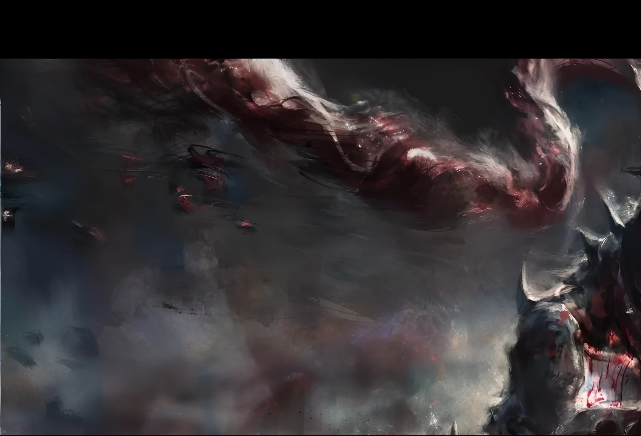 Close-up of a demonic creature with a big knife, inspired by Aleksi Briclot, dramatic concept art, author：Shitao, by Yang J, epic digital painting, Scary digital art, [ 4 K digital art ]!!, Anime epic artwork, author：Alexi Bricklot, Bloody + concept-art, 2. 5 D CGI anime fantasy artwork