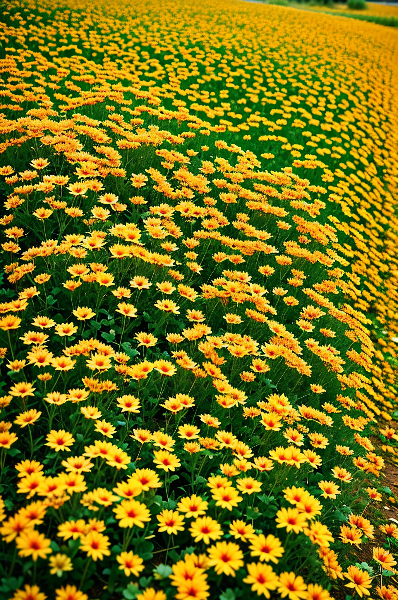 nasturtiums, Anthill, Ants