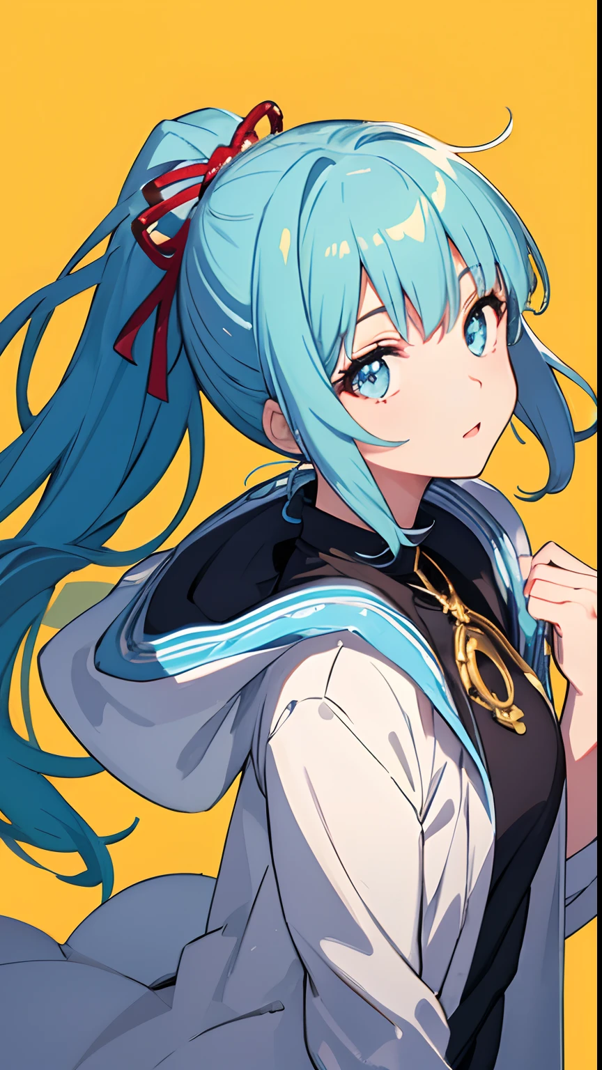(masterpiece), (best quality), (ultra detailed),(disheveled hair),(illustration), (1girl), (Fashionable clothing), standing, Fashion model, looking at viewer, (interview), (simple background),beautiful detailed eyes, delicate beautiful face, Floating,(high saturation),(colorful splashes),colorful bubble,(shining), focus on face, ponytail, kamisato ayaka, light blue hair, bangs, hair ring, floating flowers, floating hairs, (shining), best lighting, best shadow,