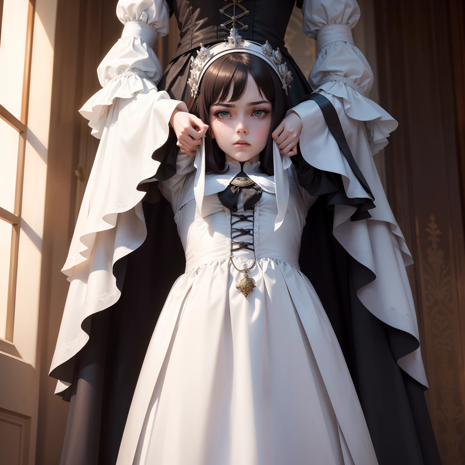 Royal Sister，Sadism，plumw，independence，the detail，White hands，Tall and tall，The expression is charming，Pounce