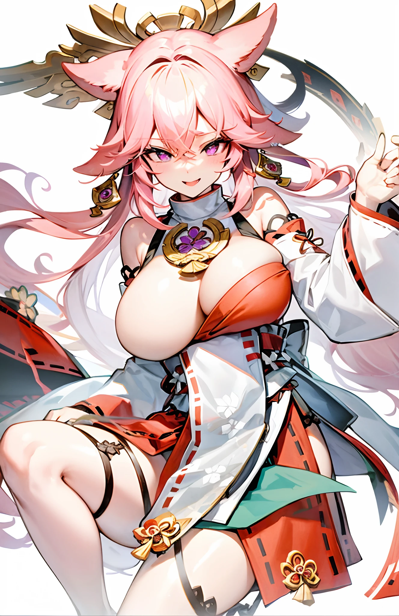 tmasterpiece, Best quality at best, 1girll, 独奏, long whitr hair, nedium breasts, looking at viewert, ssmile, By bangs,big cleavage breasts, hair adornments, red eyes, mitts, shift dresses,((4K,Masterpiece,Best quality)), beauitful face,Hair accessories,独奏,looking at viewert,ssmile,Shut your mouth,cparted lips,hair adornments,choker necklace,jewely,long whitr hair,耳Nipple Ring,Chinese outfit,ultra - detailed,The inserts are very delicate and beautiful,dynamic angle,floatking,美丽细致的眼睛,Detailed light,Large chest,爆乳,big assa,Floating hair,glowing light eyes,比基尼,Hood cloth,Lace lingerie big breasts,Blushlush,1个Giant Breast Girl,Lace lingerie big breasts,Lace lingerie big breasts,Kizi,Animal ears,Armpits,Blushlush,Fox ears,Hair between both eyes,long whitr hair,looking-at-viewer,Pink hair,独奏,separate,outstretched legs,Very long hair,Yae_SakuraNS,(Yae Miko) 1 rapariga,Yae Miko,A pink-haired,The barefoot,Solitude,the feet,Purple eye,long whitr hair,japanses clothes,looki at viewer,Animal ear,A sole,Toes,jewely,Lie down,Blushlush,ssmile,leges,hindquarters,On the back,and the tongue sticks out,the original god,holding a pudica pose, nogami, Head down, passionate pose,;Open mouth, Brace your hands on the ground,Pose behind you,holding a pudica pose,