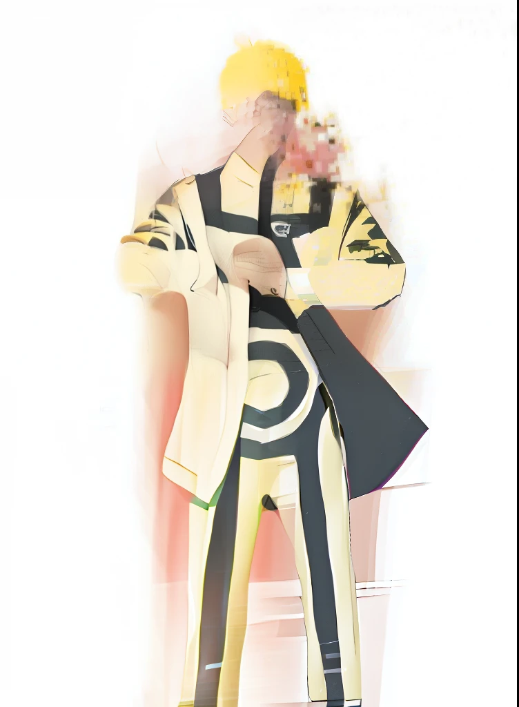 Best quality, ultra high resolution, ultra-detailed,realistic,yellow hair,18 years old,boy,Uzumaki Naruto,