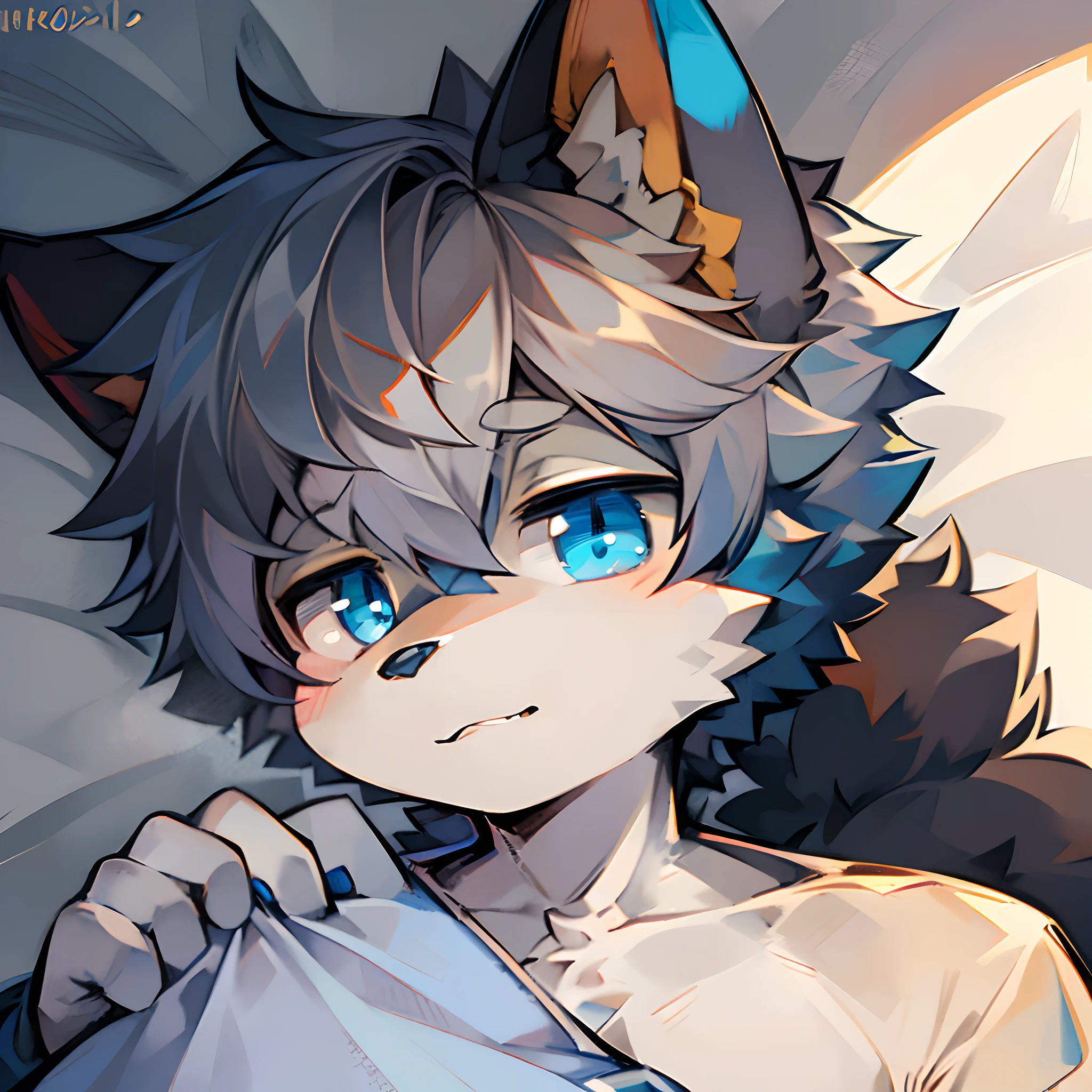 blue colors,eyes with brightness
