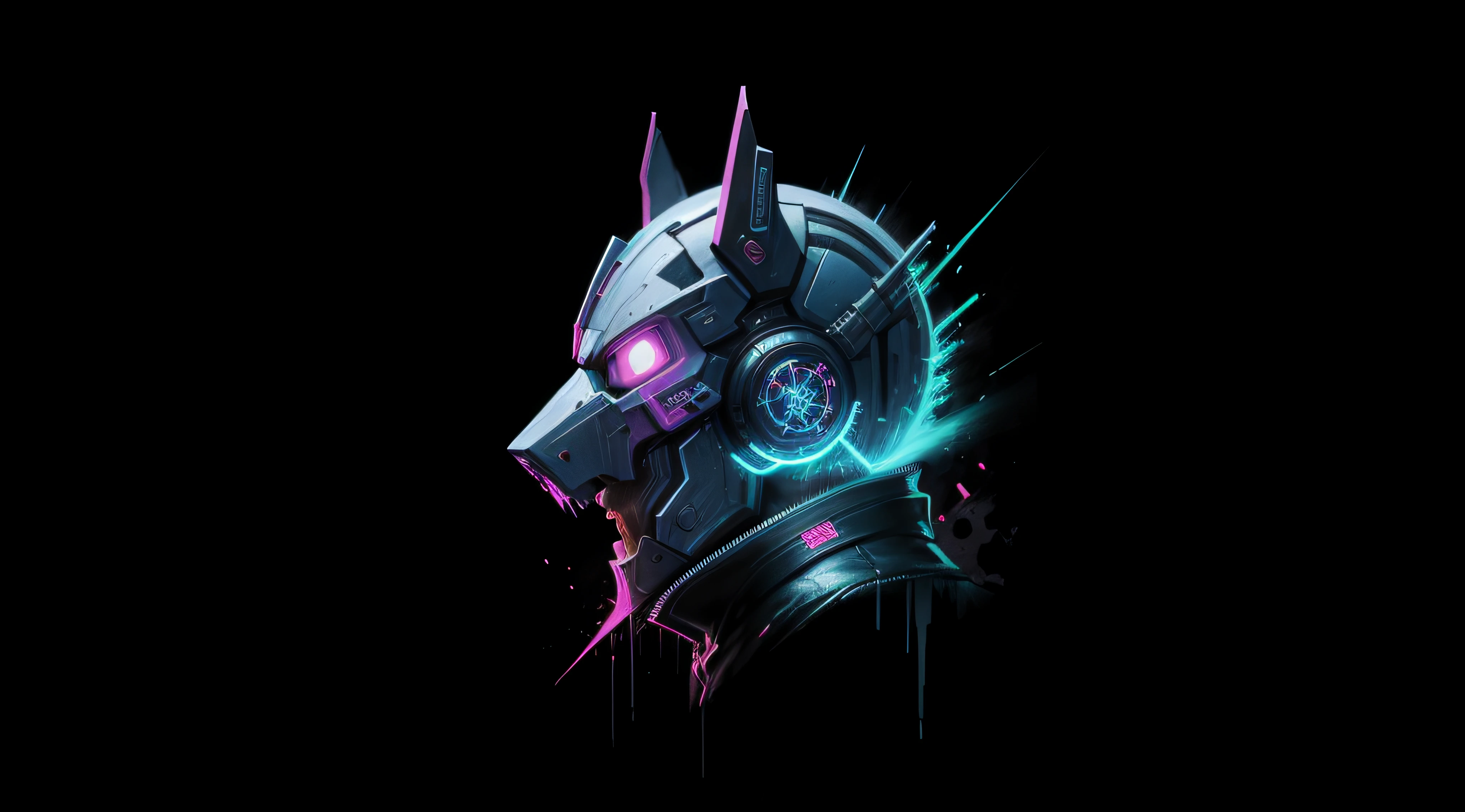 logo lapiz, cyberpunk, art, lapiz, brush