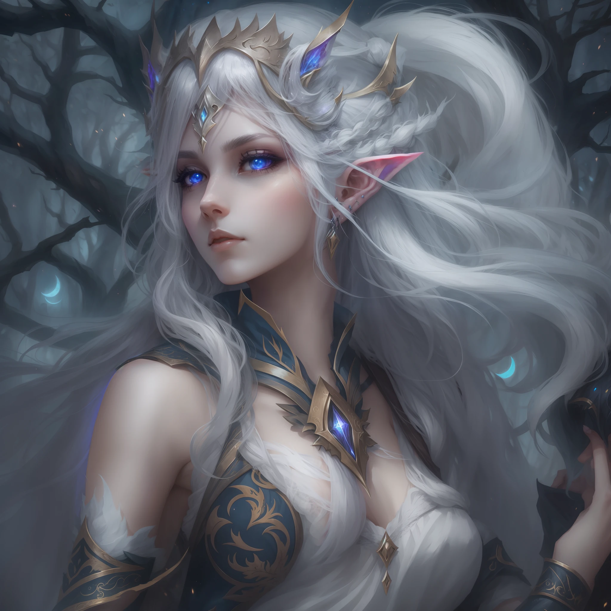 The night elves are bound by white hair