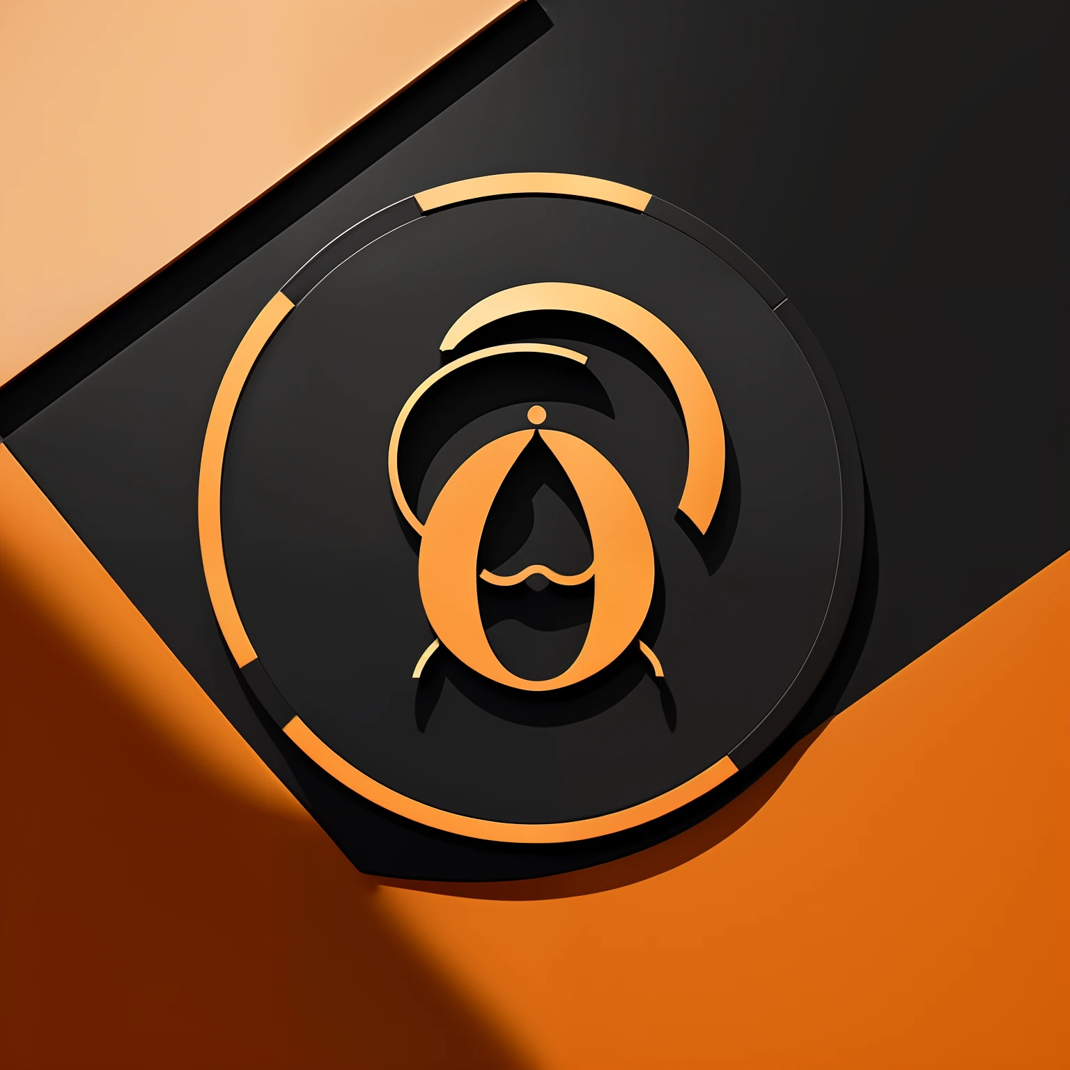 modern unique logo symbol, mockup, rule of thirds, sharp image, detailed, typography