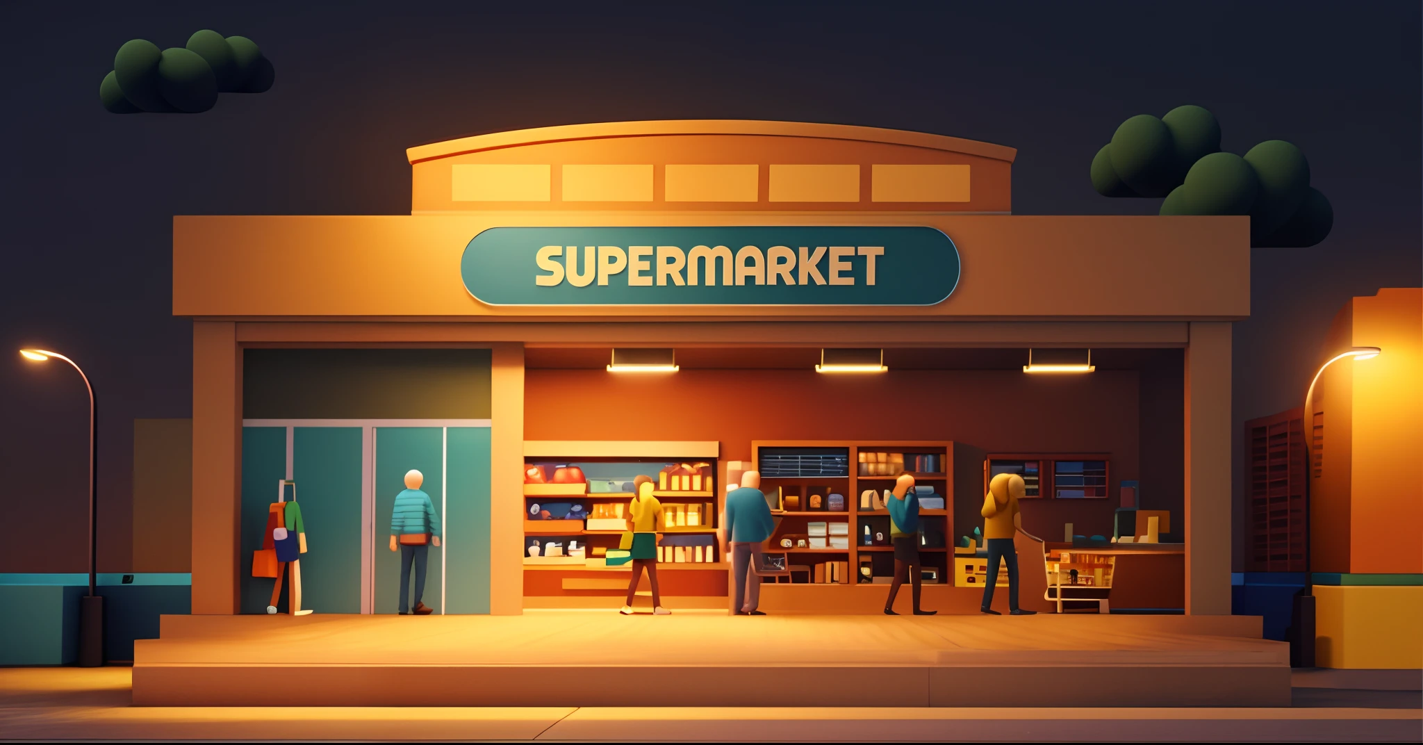 masterpiece, best quality, toon,3d,indoors,night,