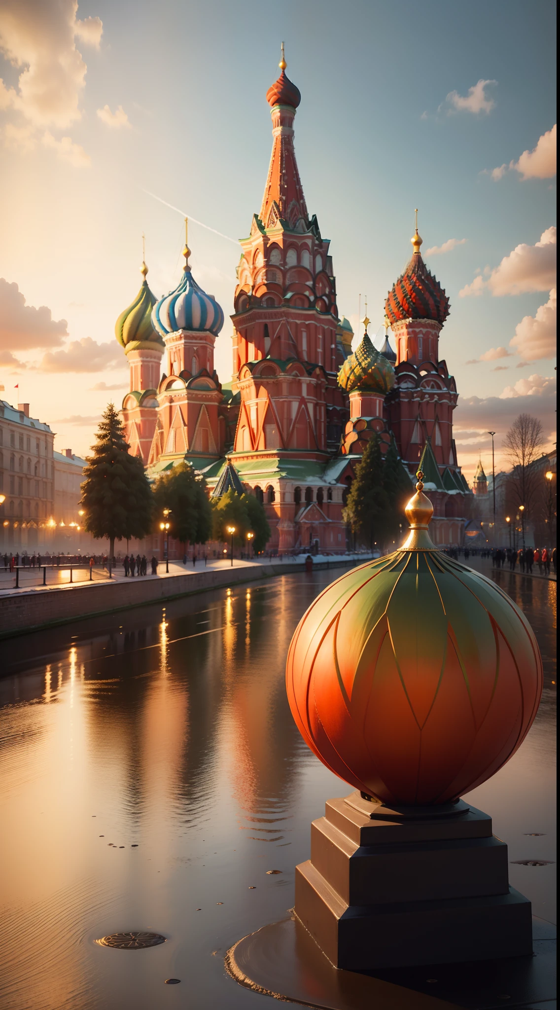 Saint Basil's Cathedral: Located in Moscow's Red Square, this colorful and uniquely designed cathedral is a symbol of Russia. Its onion-domed spires and intricate patterns make it instantly recognizable.