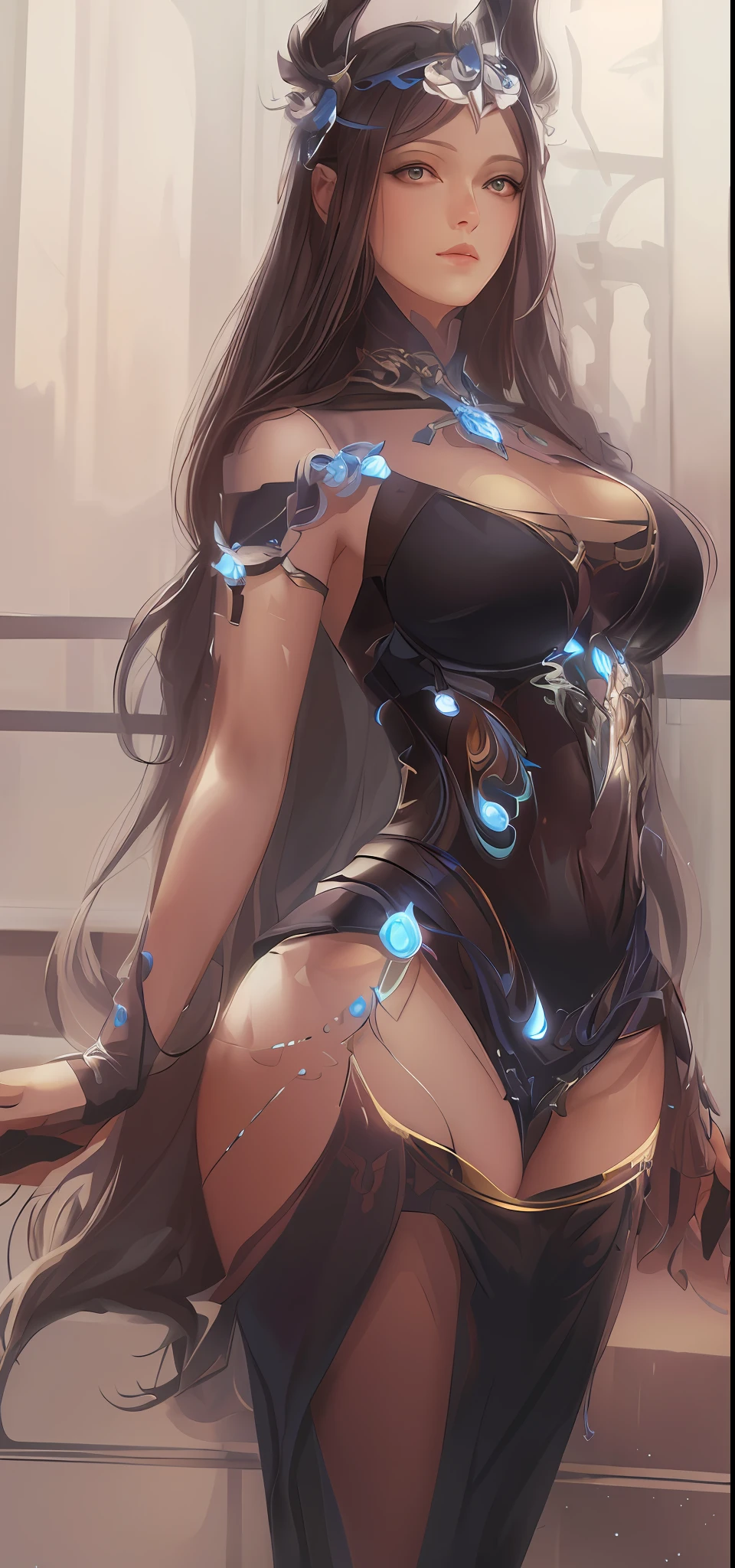 (masterpiece, top quality, best quality, official art, beautiful and aesthetic:1.2), (1girl:1.3), (fractal art:1.3),