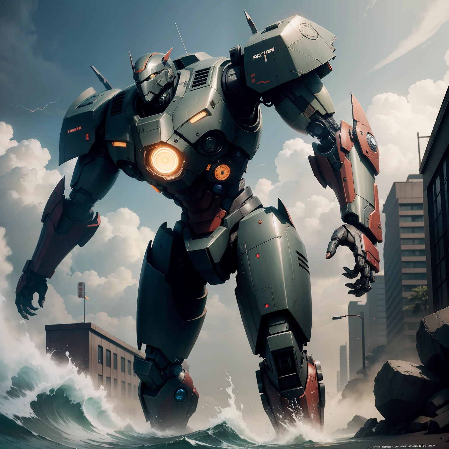War robot like pacific rim
