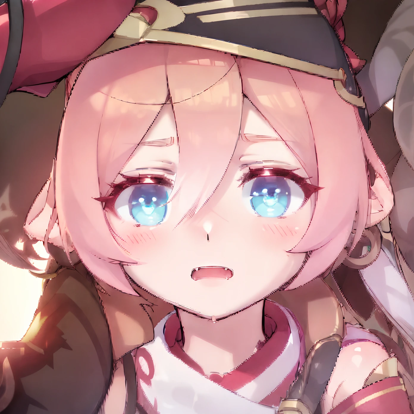 anime girl with a sword and a hat on her head, ayaka genshin impact, keqing from genshin impact, ayaka game genshin impact, zhongli from genshin impact, genshin, genshin impact character, genshin impact, cunning expression, edelgard fire emblem, detailed key anime art, onmyoji portrait, angry face, angry blushing, cute angry blushing expression, mad cute expression.