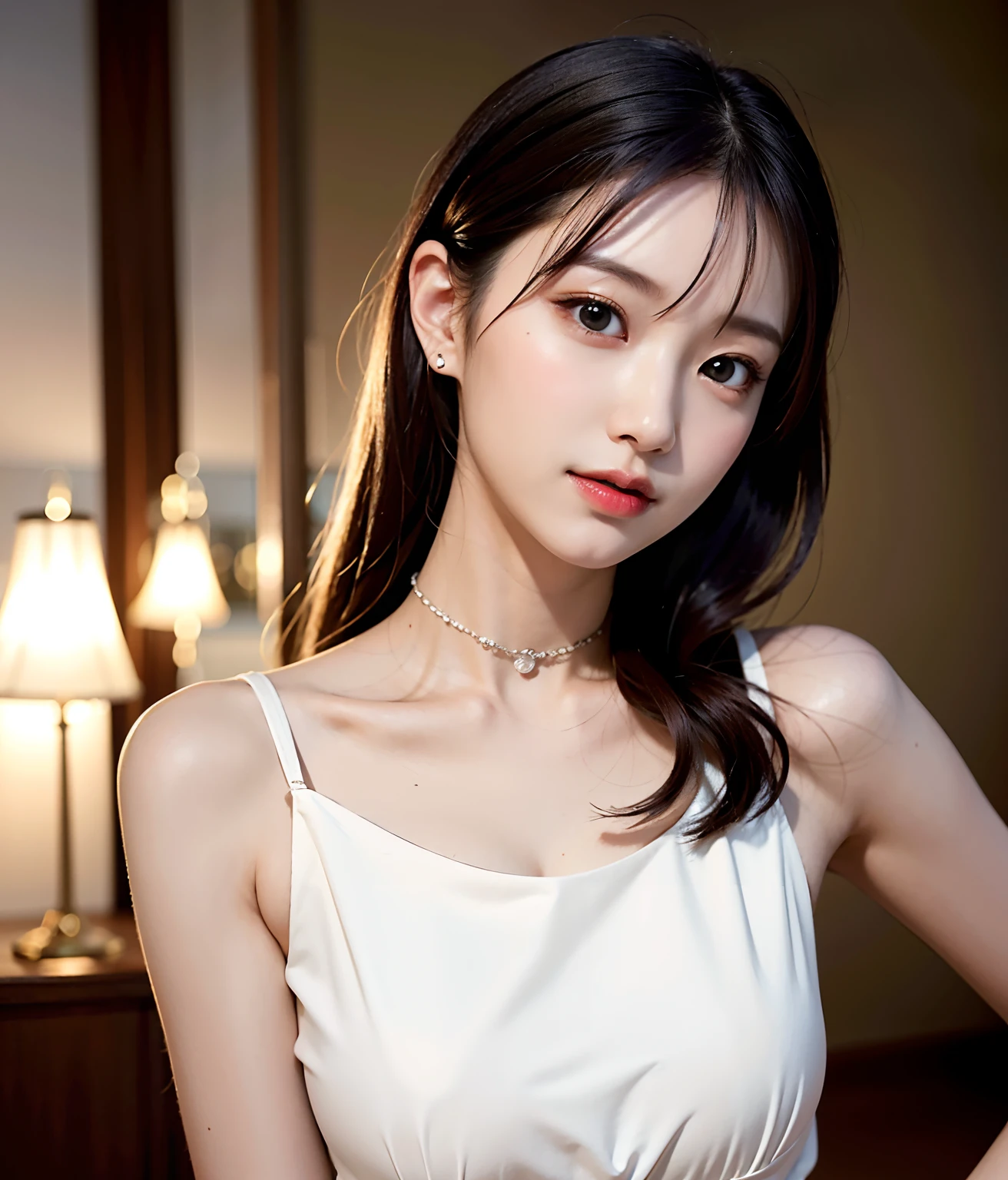（（mid hair）））， high high quality， 8K， hdr， A high resolution， absurderes： 1.2， photography of， （RAW photogr： 1.2）， （realisticlying： 1.4）， （tmasterpiece： 1.3）， （complexdetails： 1.2）， 1 rapariga，16yo girl，Full body like，beachside，Background sea， 独奏， ChineseGirl， Delicate and beautiful details， （Detailed eyes）， （detailedfacialfeatures）， （Large breasts））），Faraway view，Full body like，full body shot shot， Toned skin， （ Looking_at_peeping at the viewer）， From_Front， （being thin）， （best qualtiy： 1.4）， （hyper HD： 1.2）， cinematic ligh， （Extreme detail illustration）， （Gloss on lips，best qualtiy，超A high resolution，depth of fields，Caustics，Wide light illumination，naturalshadow，85mm，f / 1.4，iso 200，1/160 sec：0.75），1个Giant Breast Girl，独奏，（（vests）））ssmile，shift dresses，choker necklace，Neat and clean clothes，（jiayi：1.5）， closeup cleavage， tmasterpiece， best qualtiy， RAW photogr， visto ao longe，See the whole body from a distance，realisticlying， the face， Incredibly Ridiculous res， depth of fields， A high resolution， ultra - detailed， finedetail， The is very detailed， Extremely detailed eyes and face， Sharp pupils， realistic pupil， tack sharp focus， cinmatic lighting