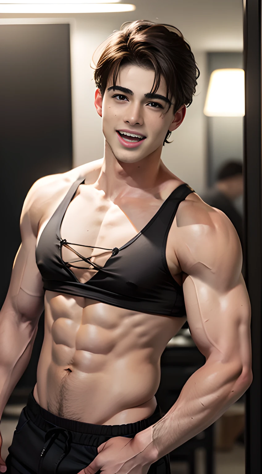 black tank top,