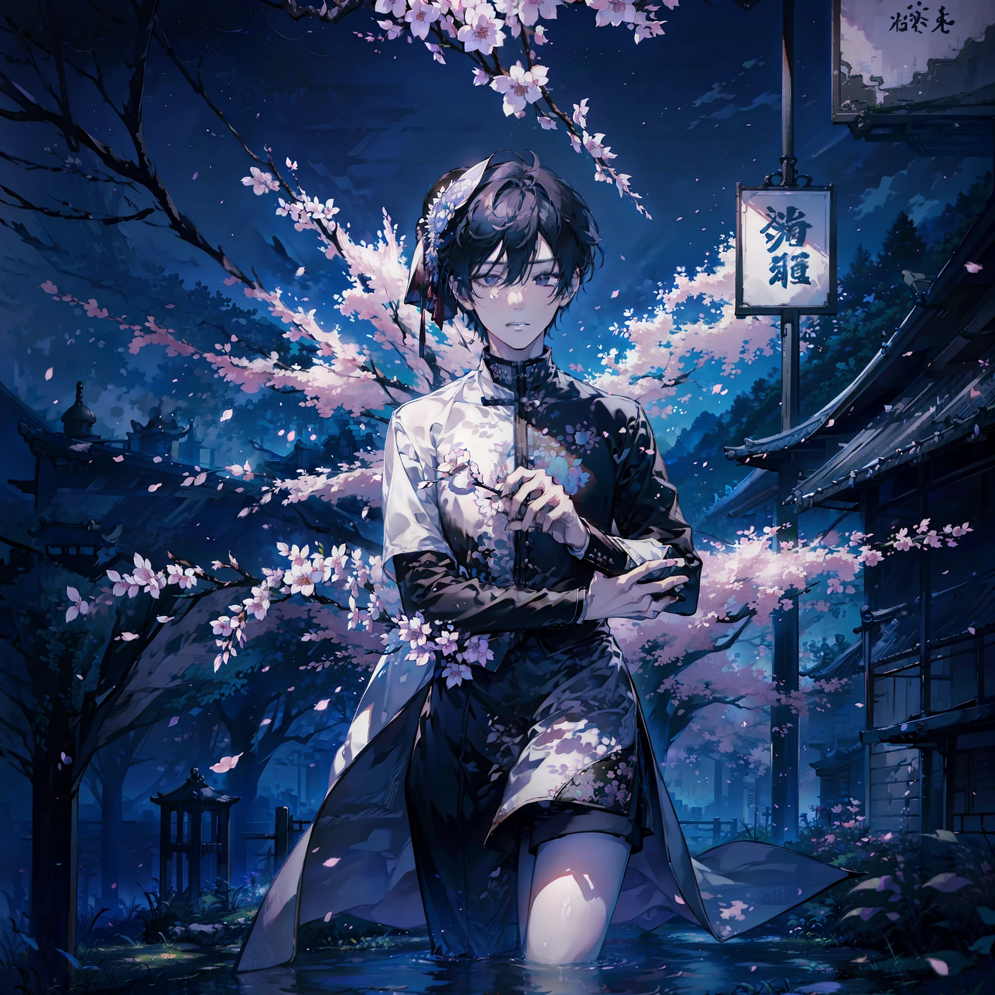 masterpiece、1 Youth、Young man with nervous expression、Young man with a melancholy expression、Young man in withered black suit and hat、Poor figure、Landscape with rusty shades、Old Japan landscape、kyoto、Meiji、Taisho、Taisho romance、stone pavement、Cats、top-quality、hightquality、Highly detailed CG Unity 8K wallpapers、art stations、Digital Illustration、with an intricate、trending、awardwinning photo、depth of fields、nffsw、chromatic abberation、真实感、A highly detailed、trends in the art station、CGsociety Trends、with an intricate、high detal、Dramatic、 8K, 16 K, top-quality, photon maping, Radio City, Photorealsitic, Elaborate CG, Physically Based Rendering, ultra realistic realistic textures, unrealengine5, motion angles、cinematlic lighting, Dramatic Writing, Professional Writing,