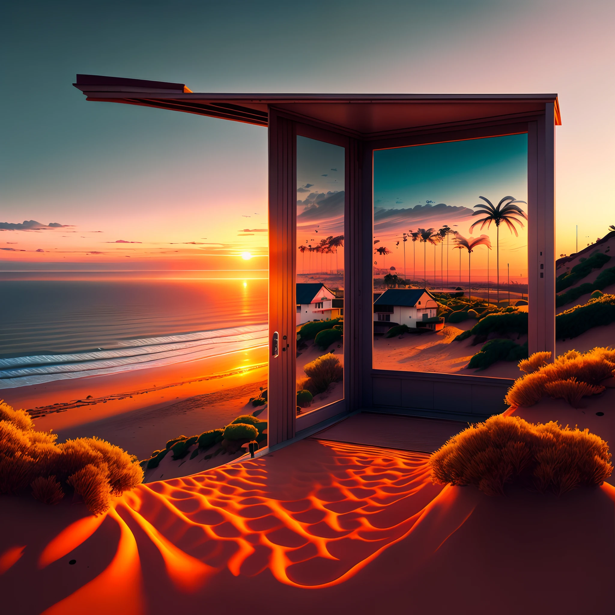 crie uma paisagem de moinhos de vento ao por do sol ods 12