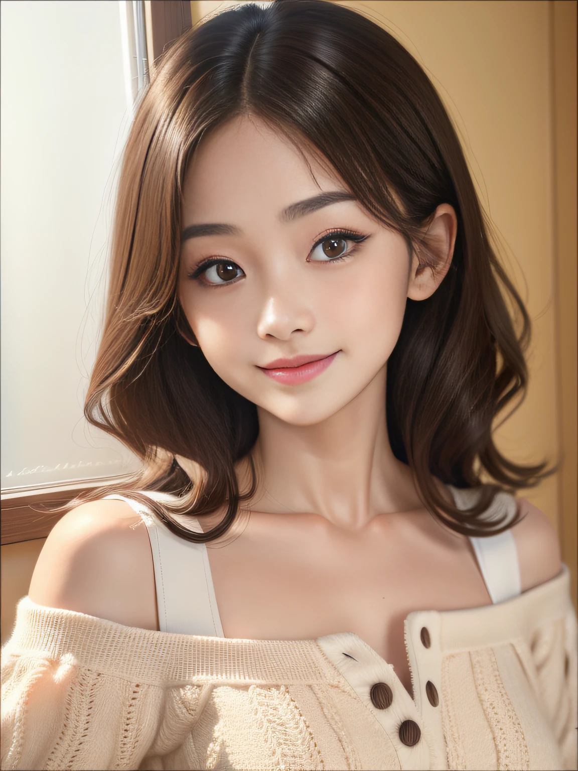 Real, Photo, {Realistic}, {incredibly_absurderes}, Bust, Transparent_Background：2.5, {Girl},ChineseGirl：1.3， Medium hair, Brown hair, Cute face, Side 1 of the face/3，Light smile, Beautiful detailed eyes, Brown eyes, Medium breasts, Wear a suit, realisticlying, Masterpiece, Best quality