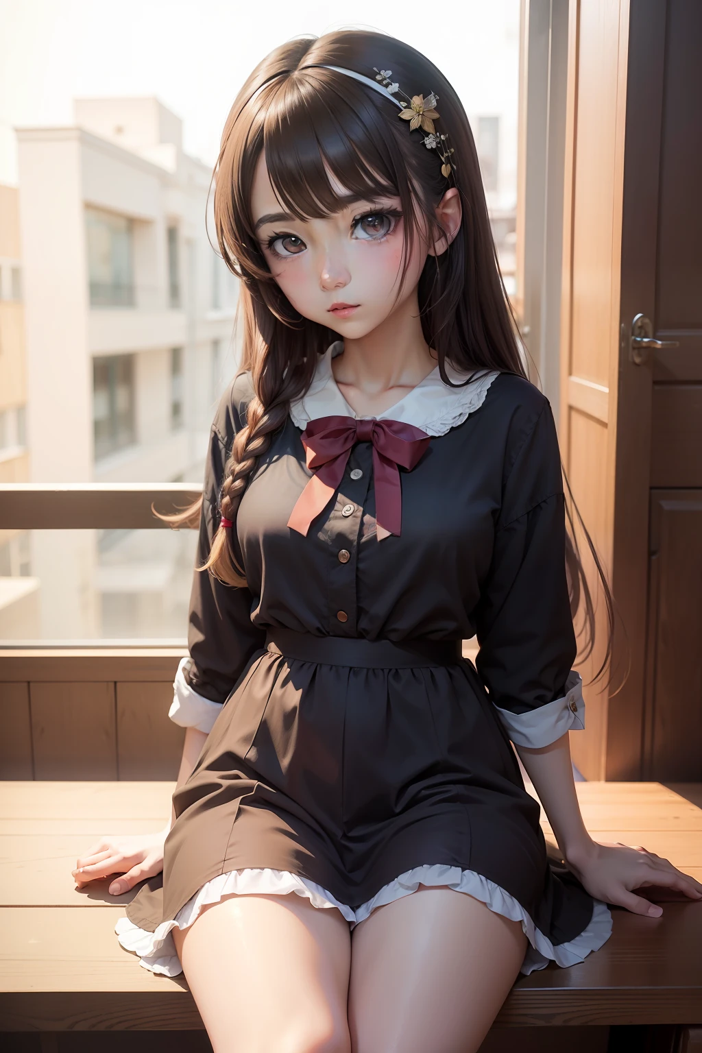 anime girl, masterpiece, looking at camera