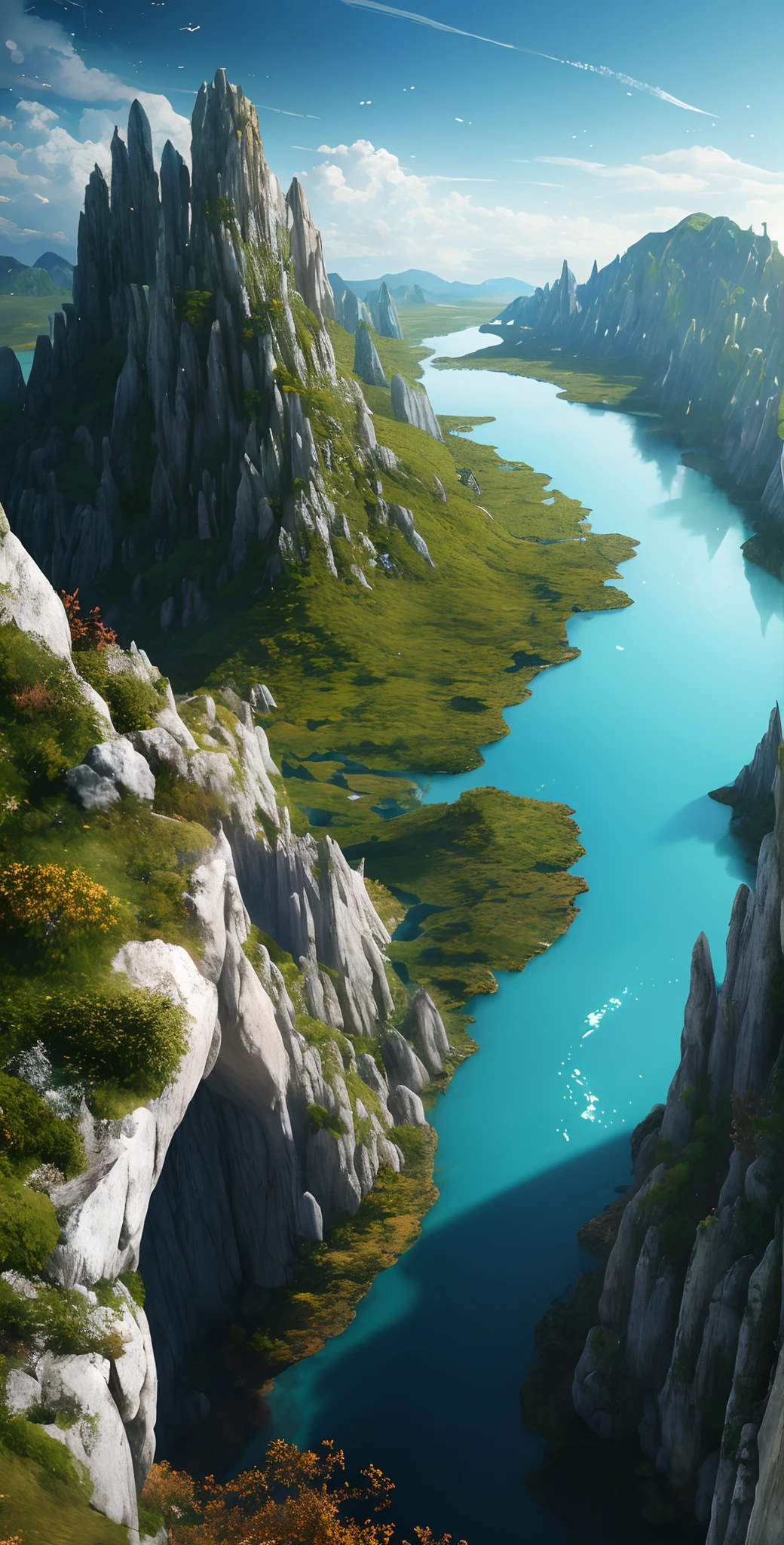 masterpiece, best quality, high quality, extremely detailed CG unity 8k wallpaper,landscape with Visual Weight ,A place with a very vast nature with big trees and lots of vegetation,fat,lovely,Lake Baikal,holly,PSX GRAPHICS,award winning photography, Bokeh, Depth of Field, HDR, bloom, Chromatic Aberration ,Photorealistic,extremely detailed, trending on artstation, trending on CGsociety, Intricate, High Detail, dramatic, art by midjourney