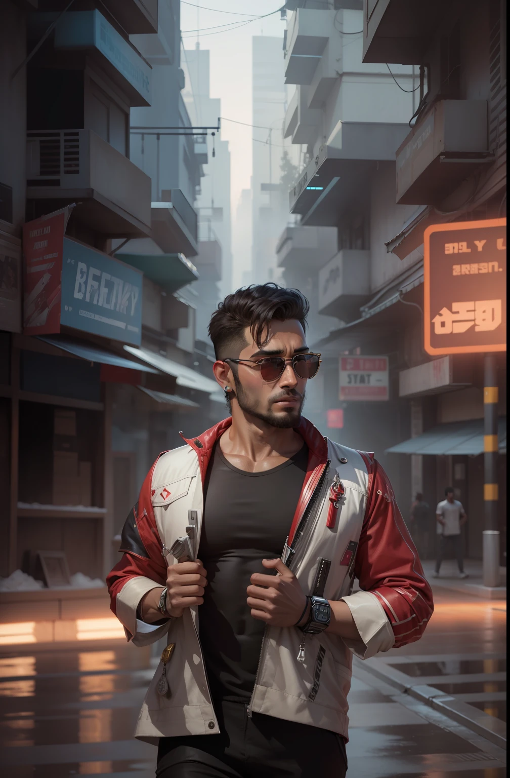Change background cyber Pankh handsome boy realistic face 8k ultar realistic