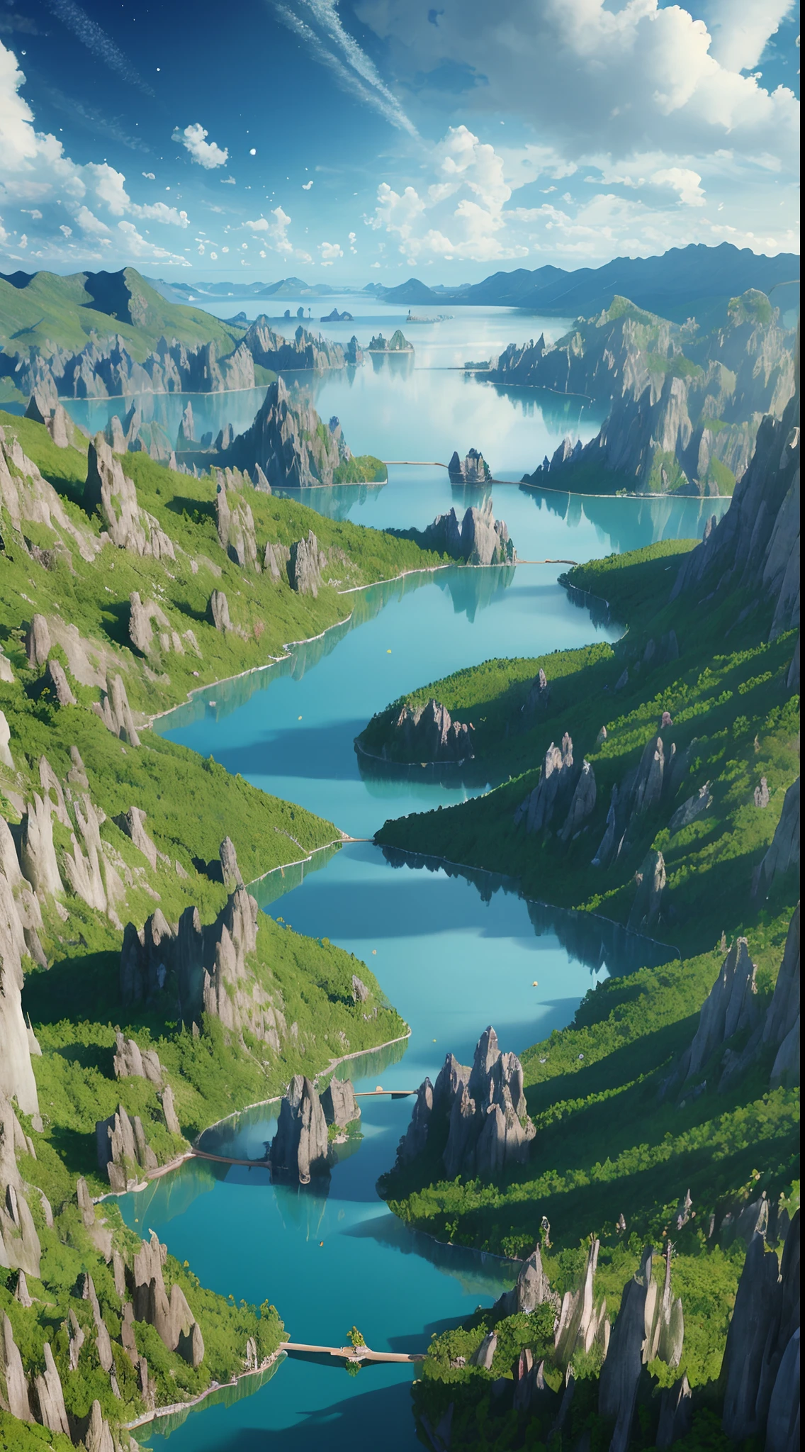 masterpiece, best quality, high quality, extremely detailed CG unity 8k wallpaper,landscape with Visual Weight ,A place with a very vast nature with big trees and lots of vegetation,fat,lovely,Lake Baikal,holly,PSX GRAPHICS,award winning photography, Bokeh, Depth of Field, HDR, bloom, Chromatic Aberration ,Photorealistic,extremely detailed, trending on artstation, trending on CGsociety, Intricate, High Detail, dramatic, art by midjourney