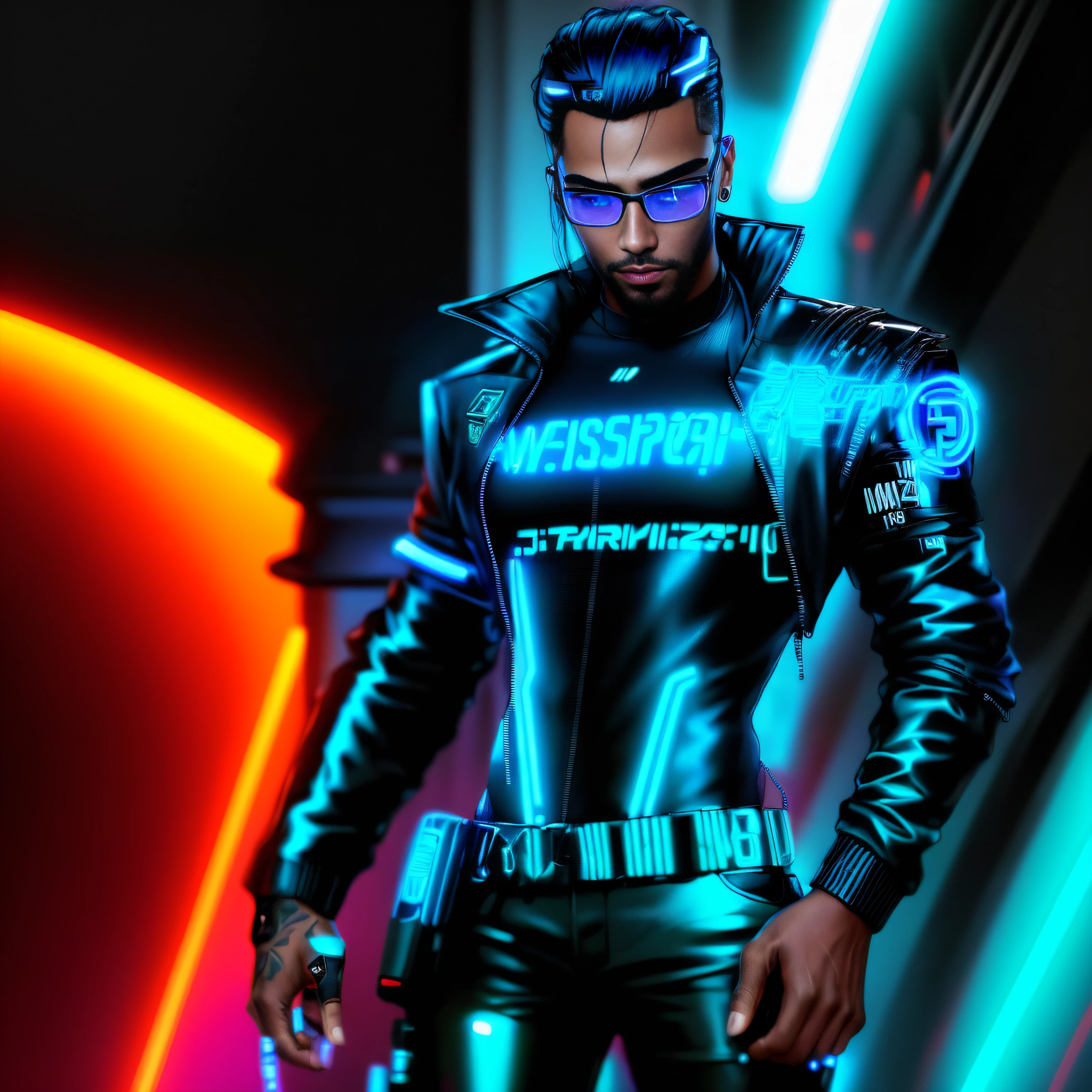 luzes de led futurista