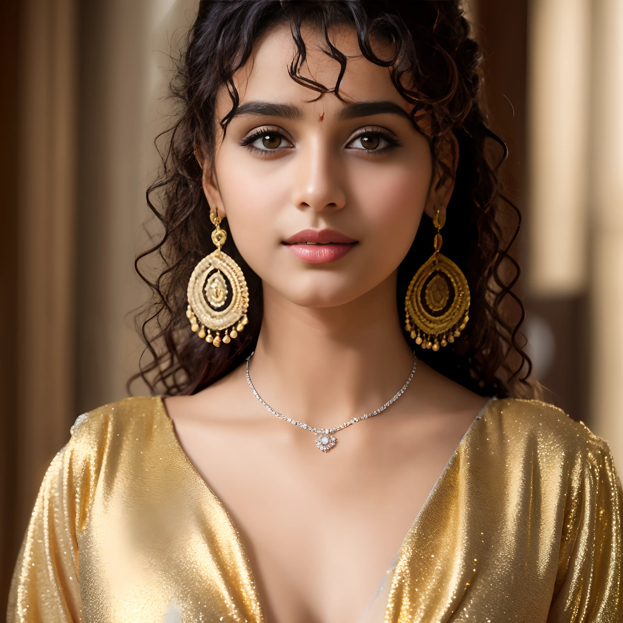 New Indian romantic girl with Curly hair