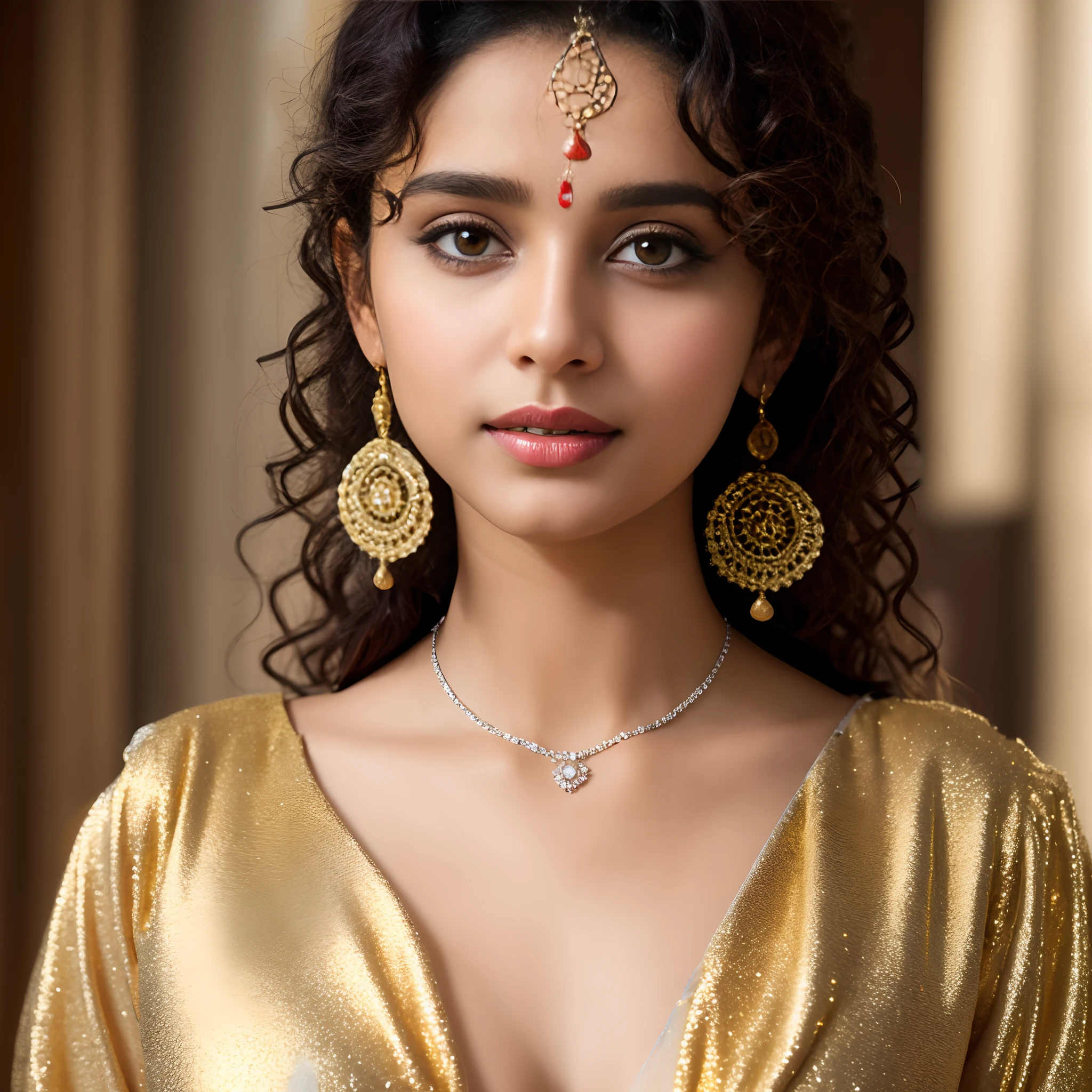 New Indian romantic girl with Curly hair