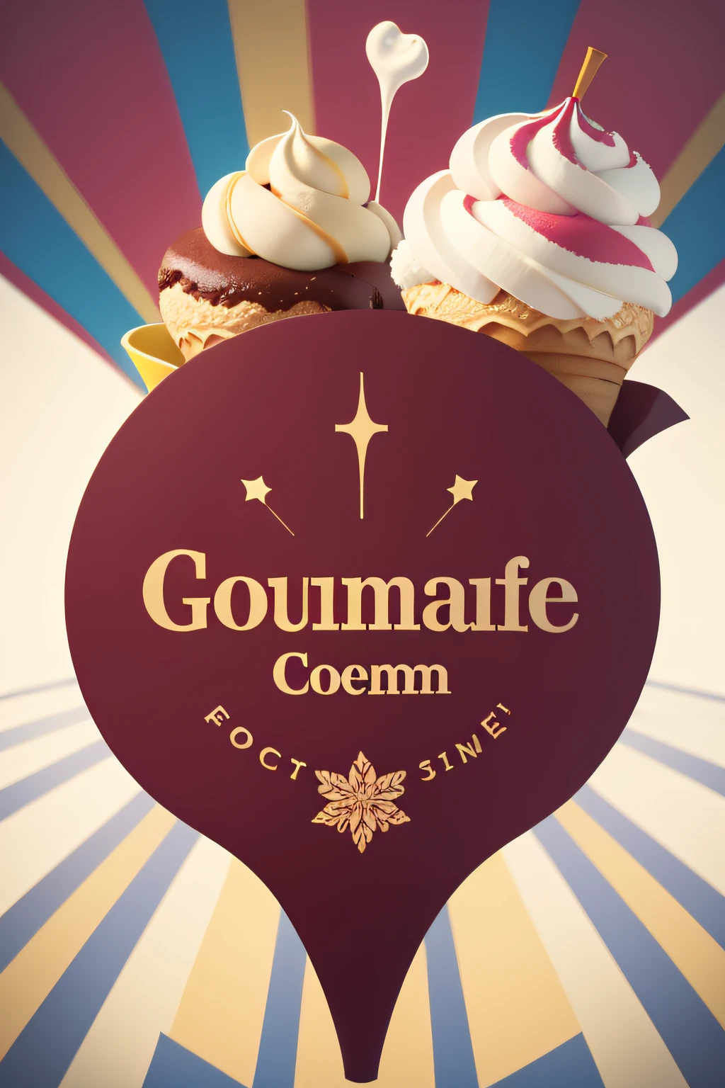 Gourmet ice cream logo image