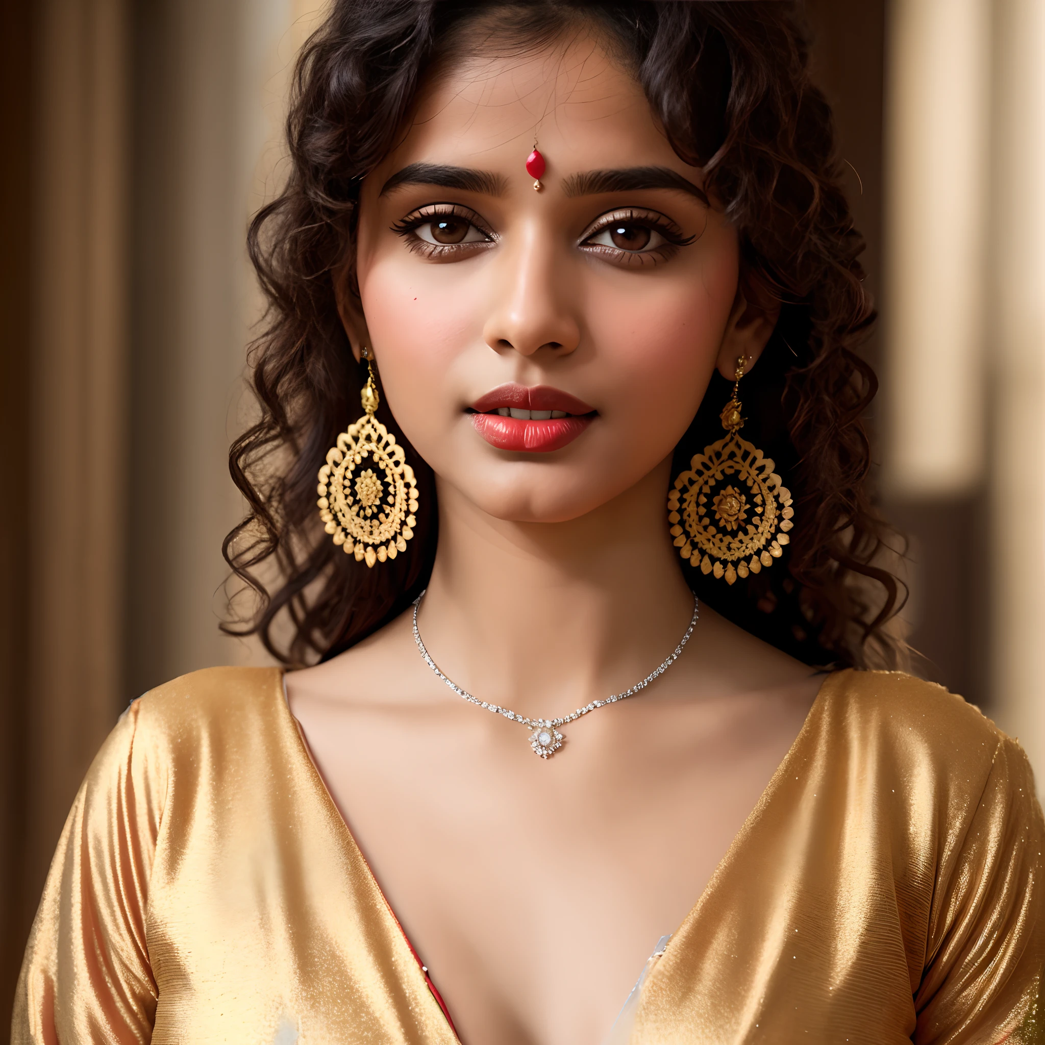 Indian hot girl with red dress and rose floerr