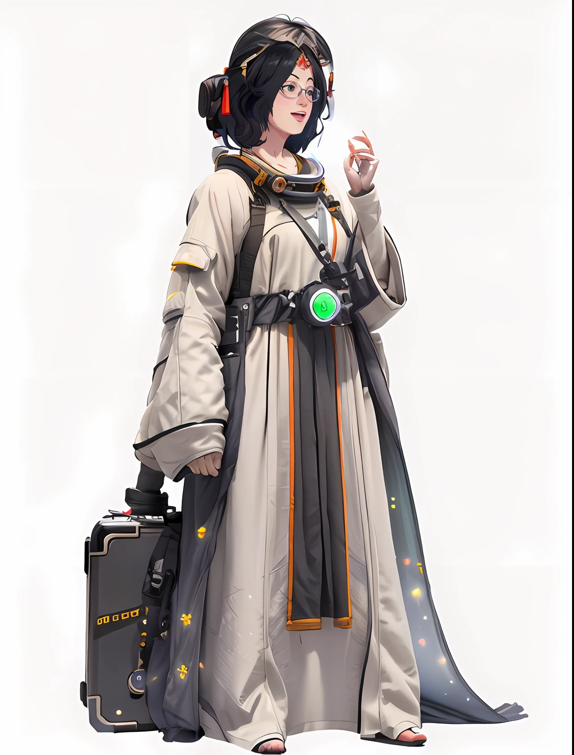 UE5，Couplets，Clothes embroidery，Manned astronautics，cosmic space，Dunhuang Flying Sky，Rich in color，Beautiful cyberpunk woman， Ancient Techniques， hdr（HighDynamicRange）， Ray traching， NVIDIA RTX， Hyper-Resolution， Unreal 5， sub surface scattering， PBR Texture， post-proces， Anisotropic filtering， depth of fields， Maximum clarity and sharpness， Many-Layer Textures， Albedo e mapas Speculares， Surface coloring，Accurately simulate light-material interactions，perfectly proportions，rendering by octane，twotonelighting，Low ISO，White balance，trichotomy，Wide aperture，8K raw data，High-Efficiency Sub-Pixel，sub-pixel convolution，Luminous Particle，Light scattering，Tyndall effect