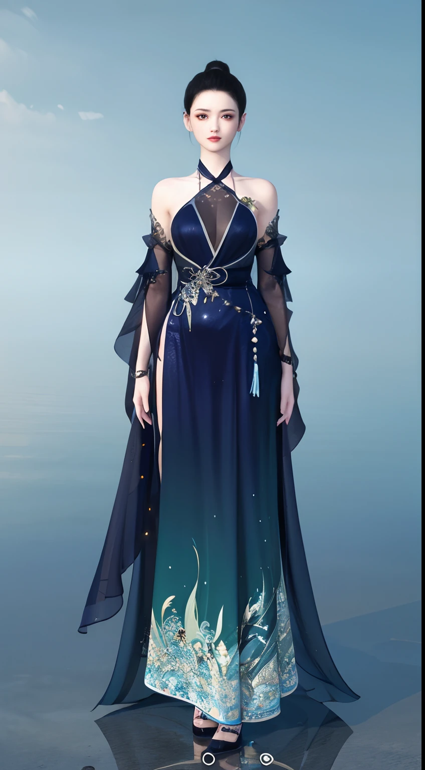 1 woman(beauitful face)、Full body standing painting,独奏,Transparent background,Game character costume design,Gorgeous dress、Sequins,high detal,cinematic colorgrade,Ultra photo realsisim,Digital SLR,white backgrounid,Ultra-high resolution,Sharp focus,tmasterpiece,hdr,8K,(The is very detailed的 CG unified 8k 壁纸)