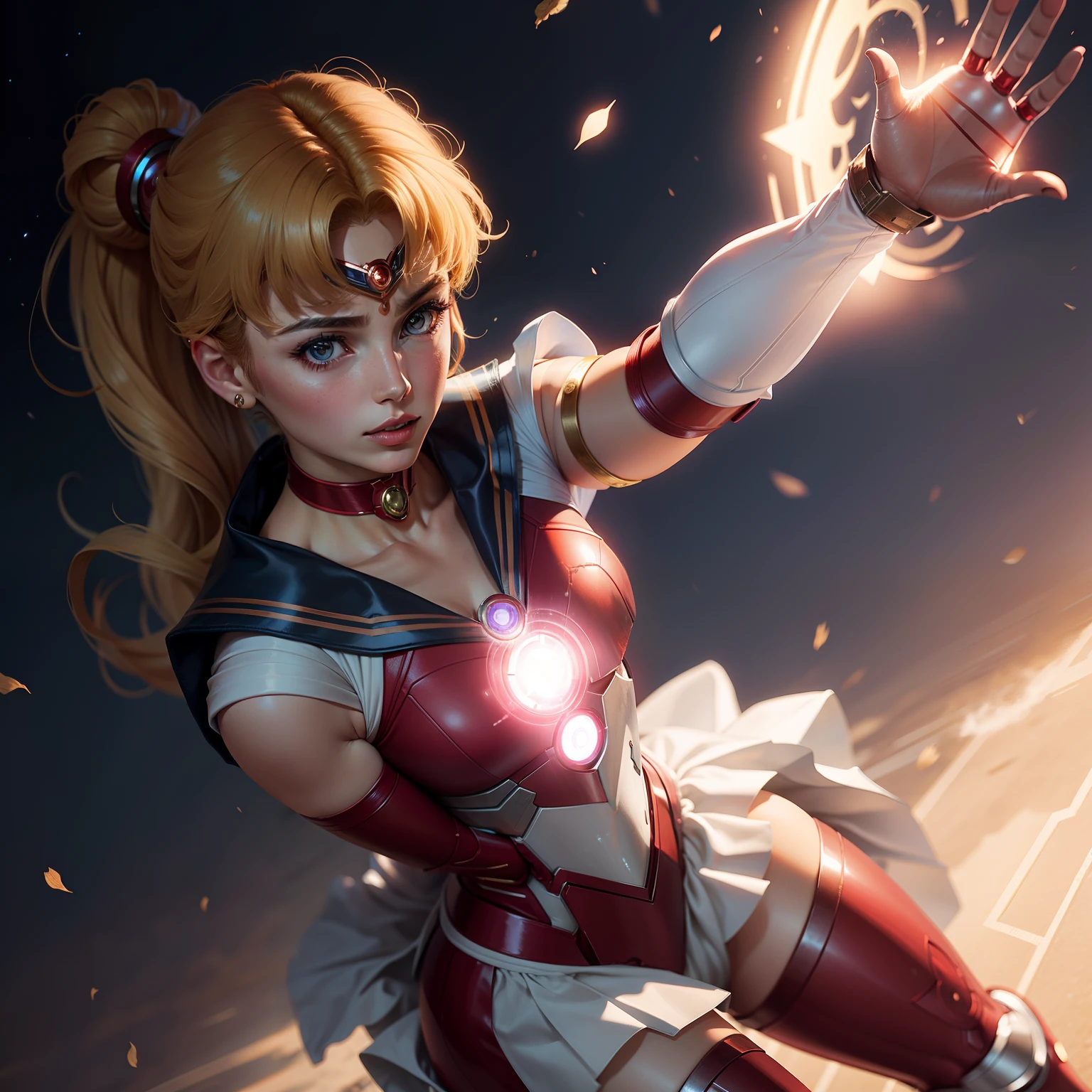 Sailor Moon wears Iron Man armor